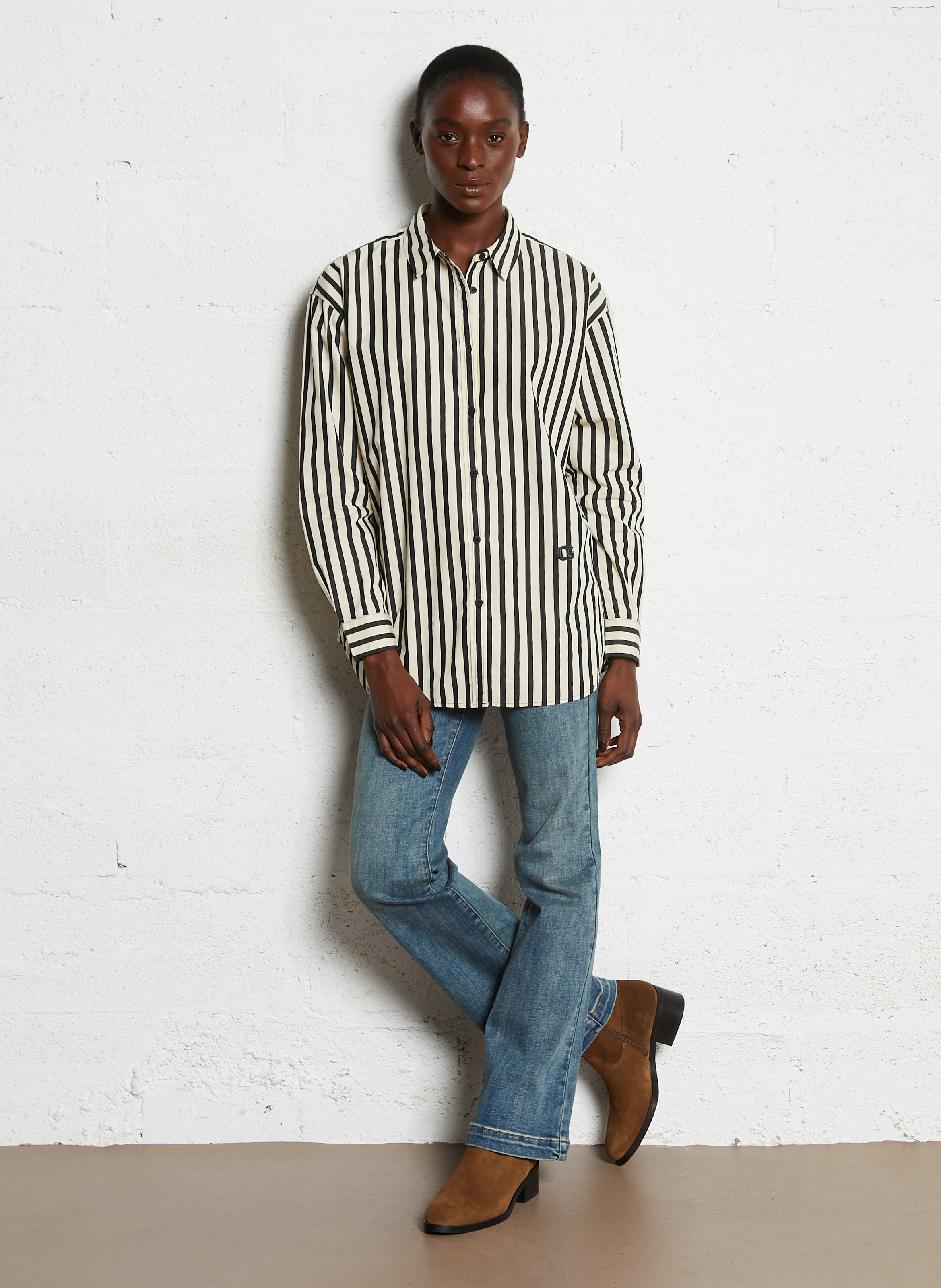 Bottines en cuir velours n°167 RIVECOUR Marron