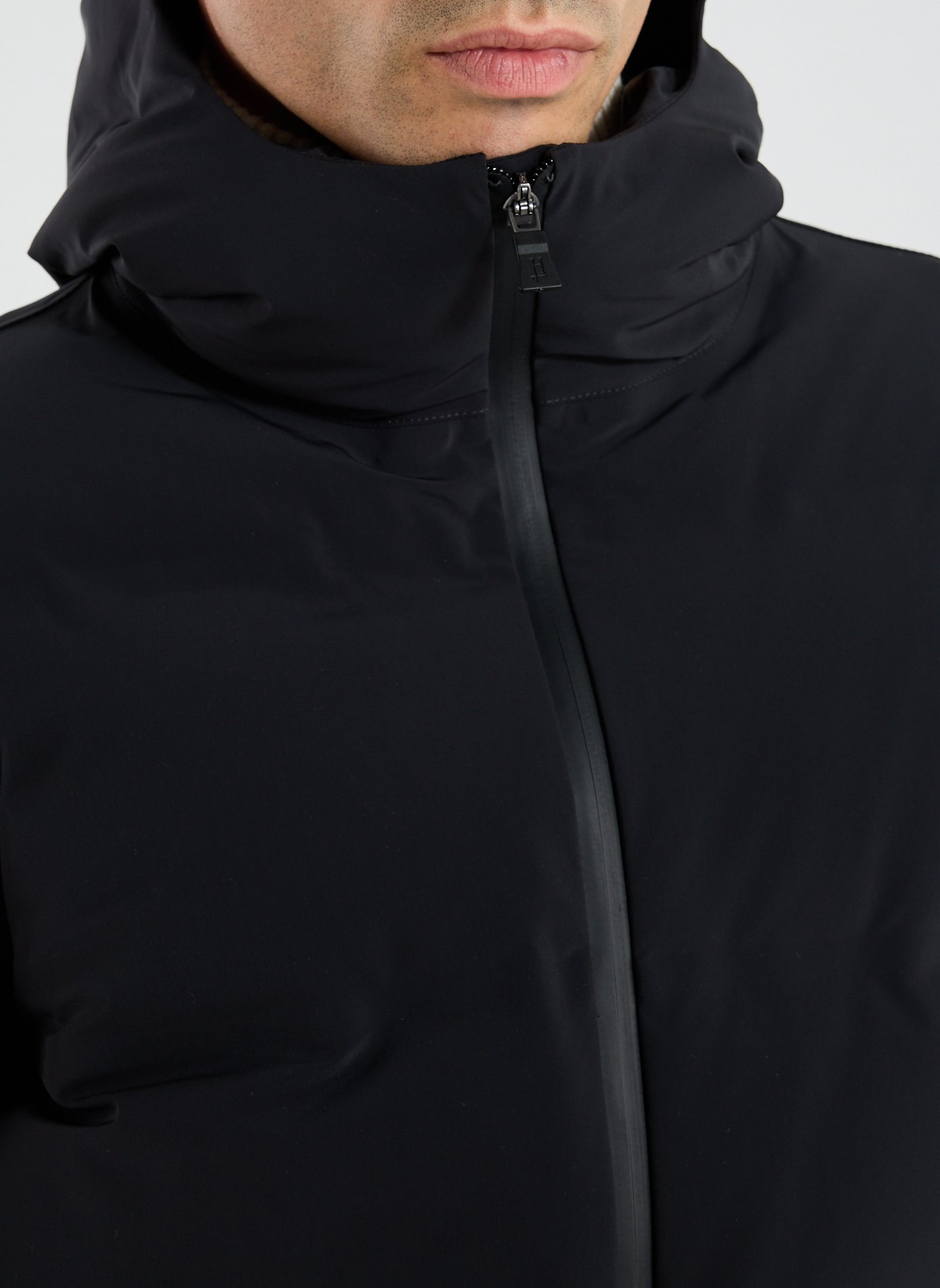 Plain down jacket HERNO Grey