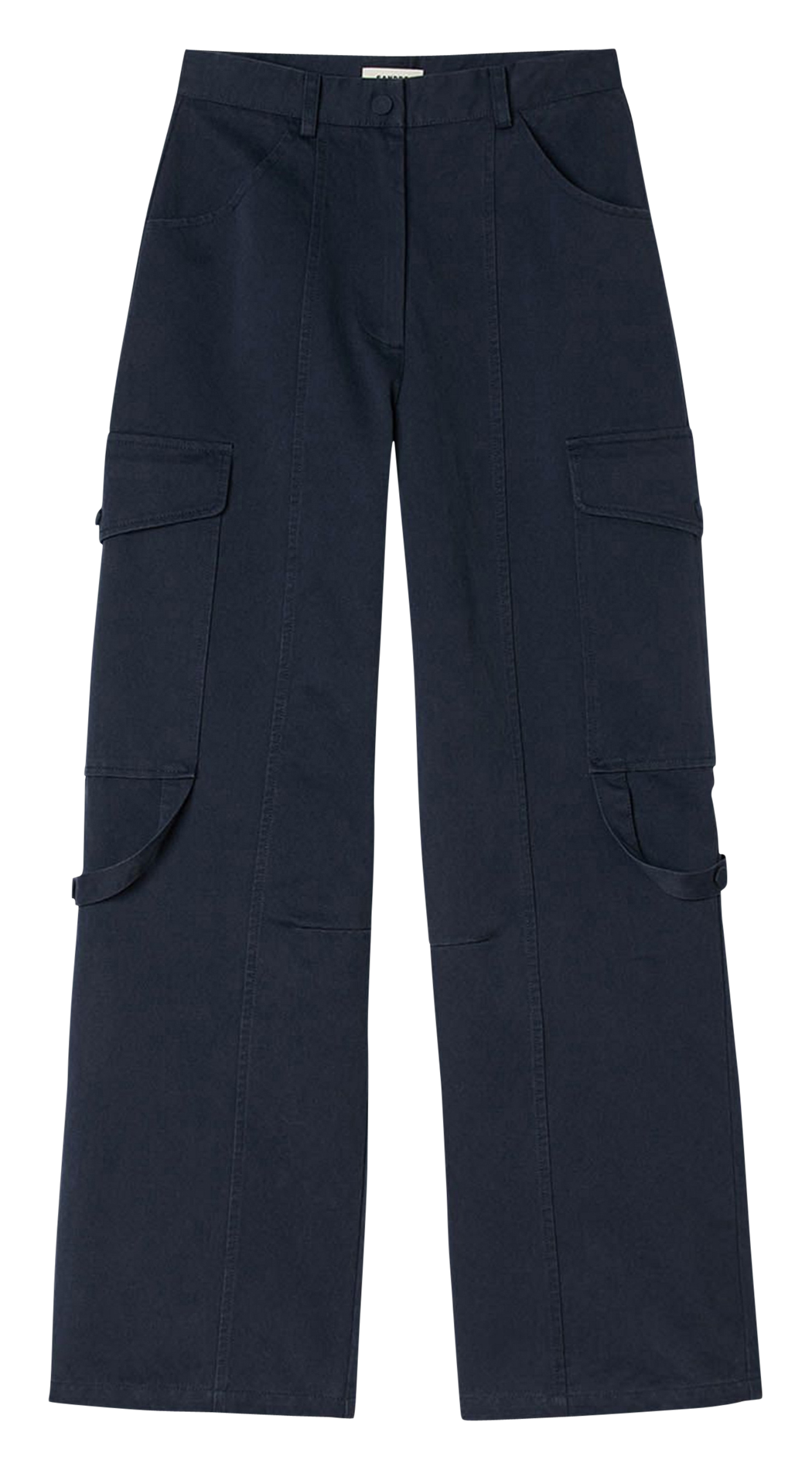 Pantalon cargo en coton SANDRO Bleu