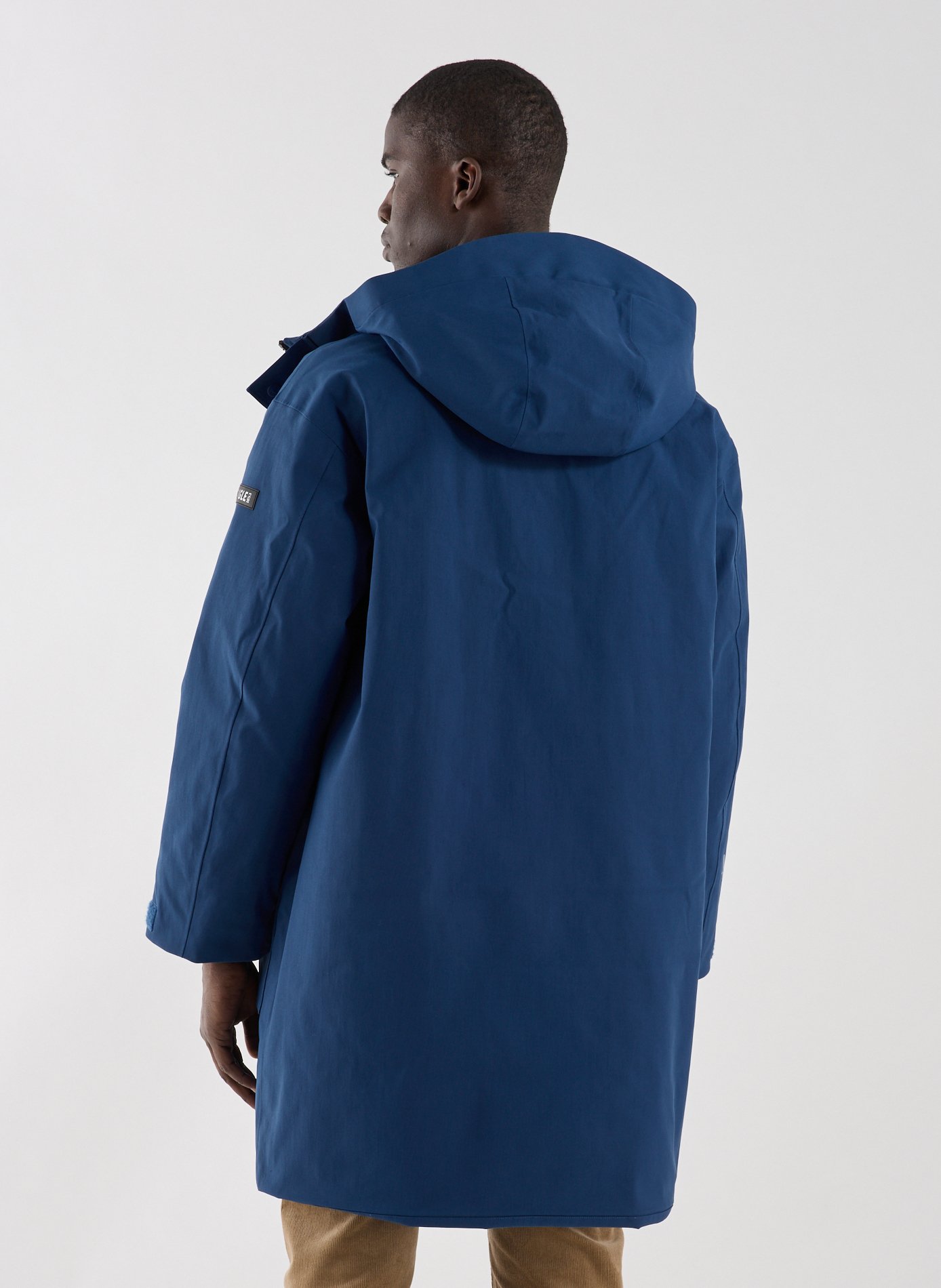 Long parka with hood MTD AIGLE Blue