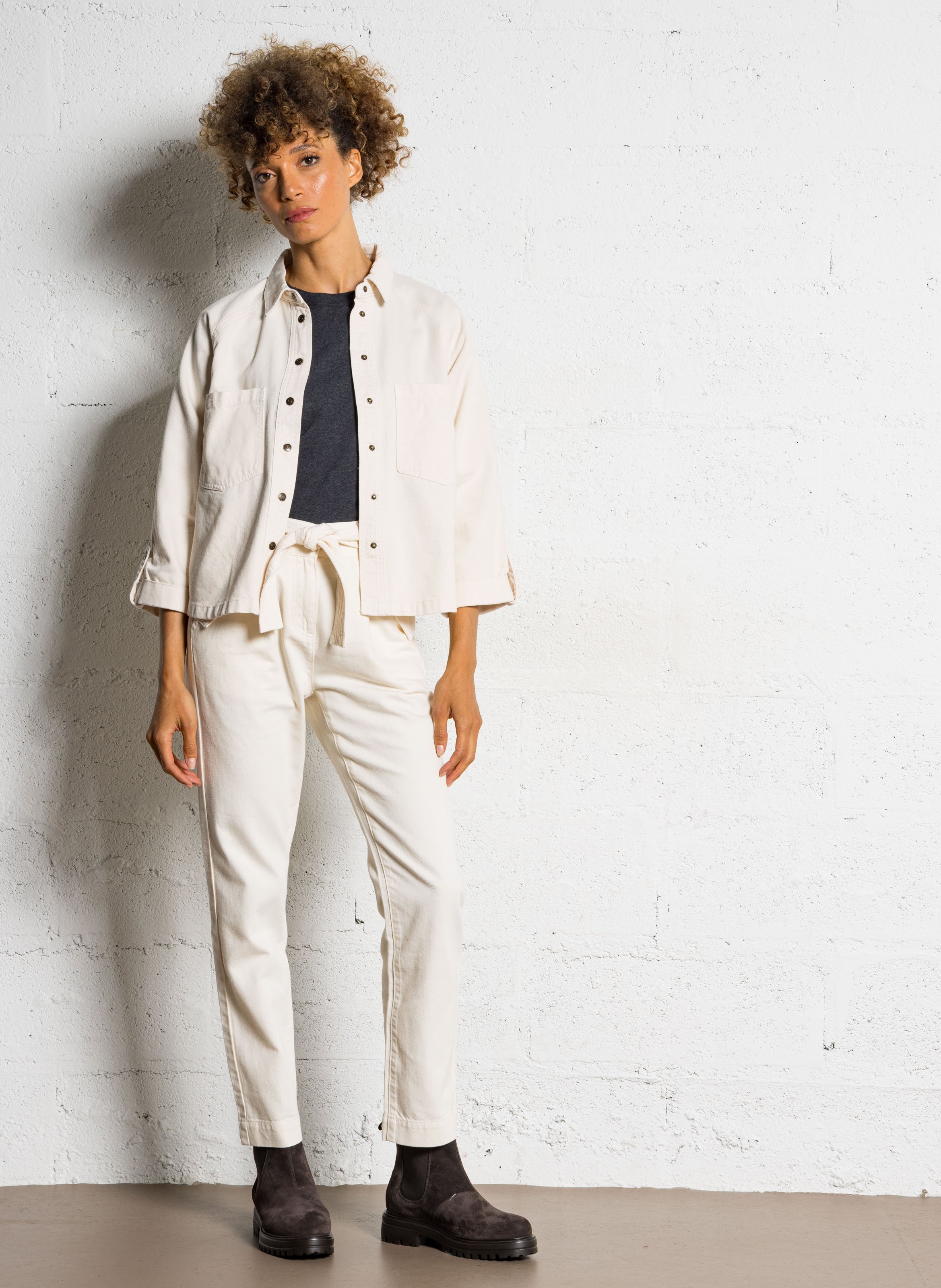 Surchemise oversize en coton perry MAISON 123 Beige