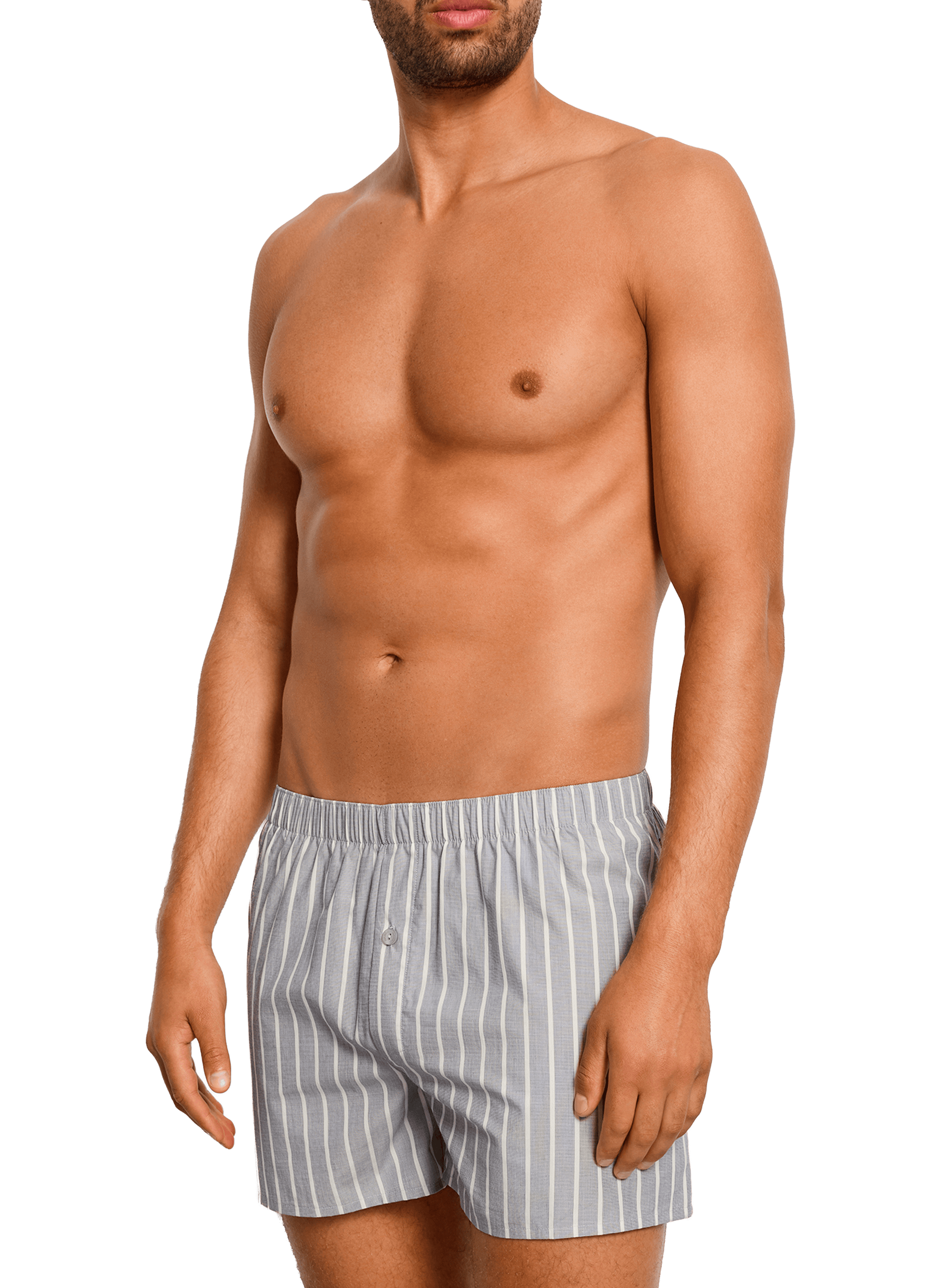 Boxer imprimé en coton HANRO Bleu