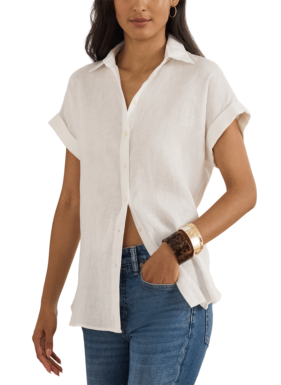 Cotton shirt LAUREN White