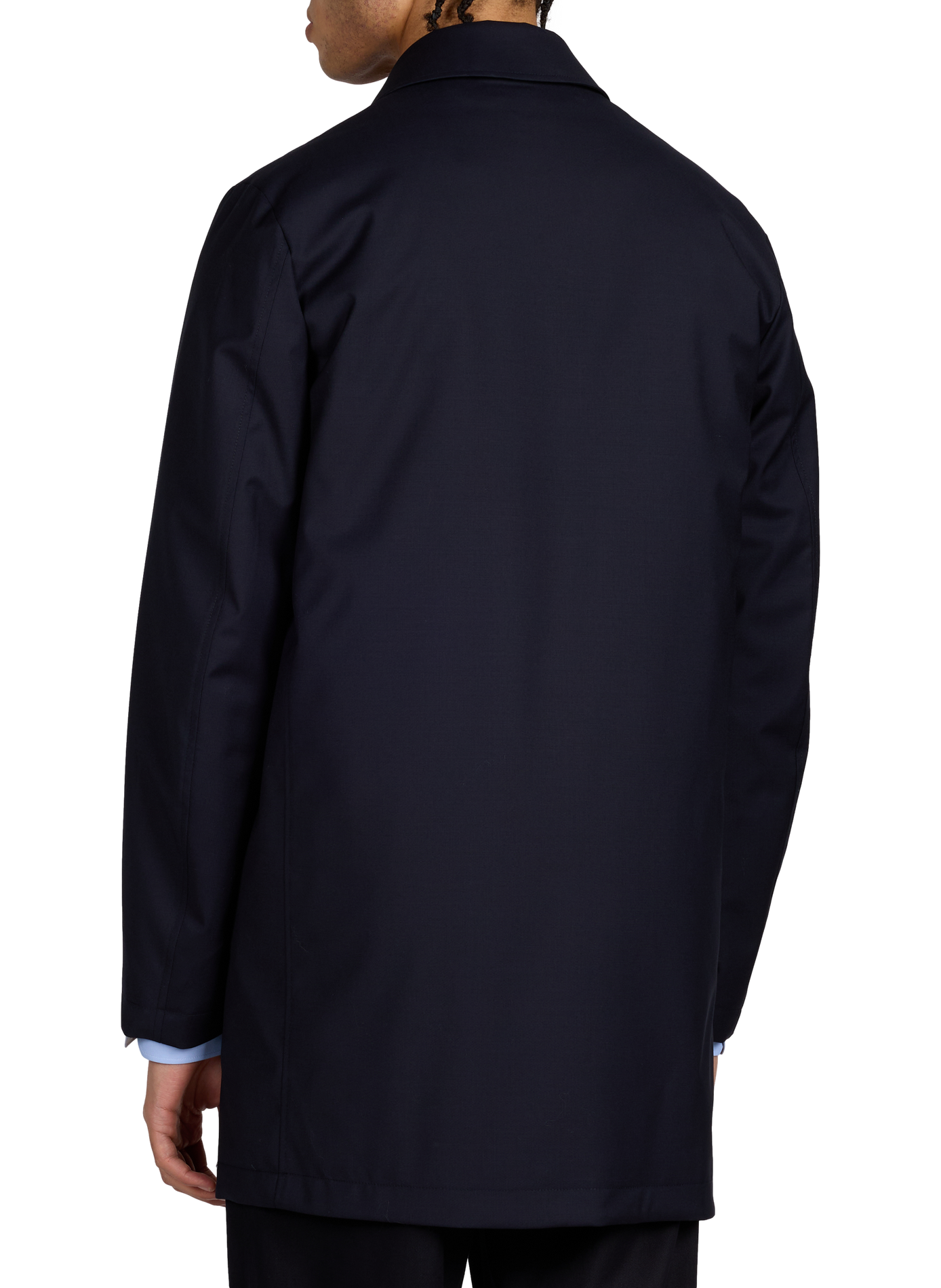 Parka mi longue en laine PAUL SMITH Bleu