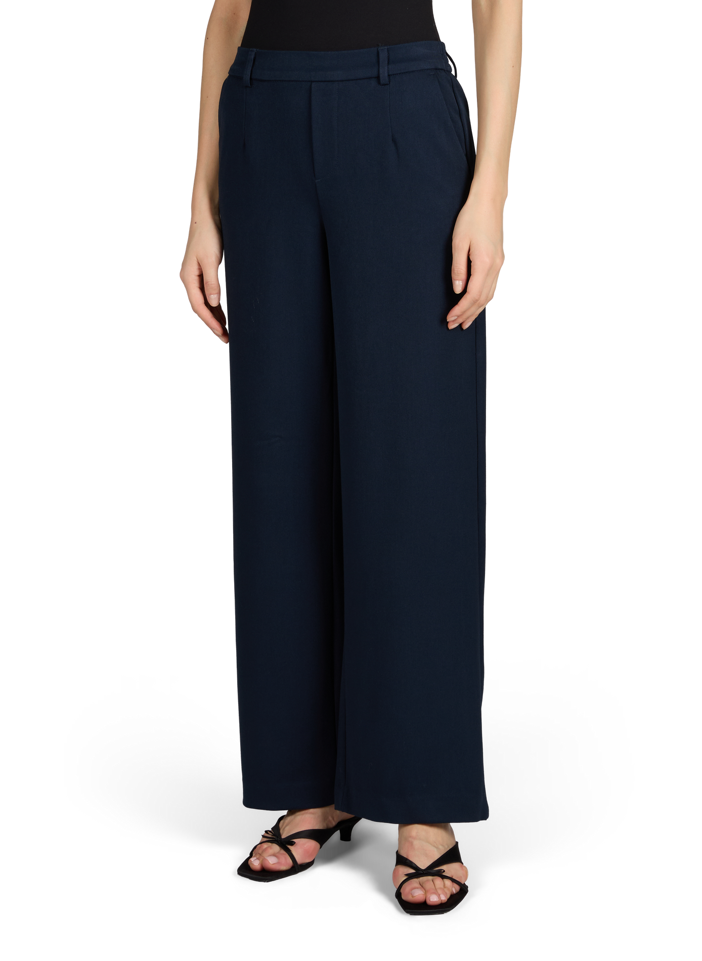 Pantalon large à taille élastiquée OBJECT Bleu