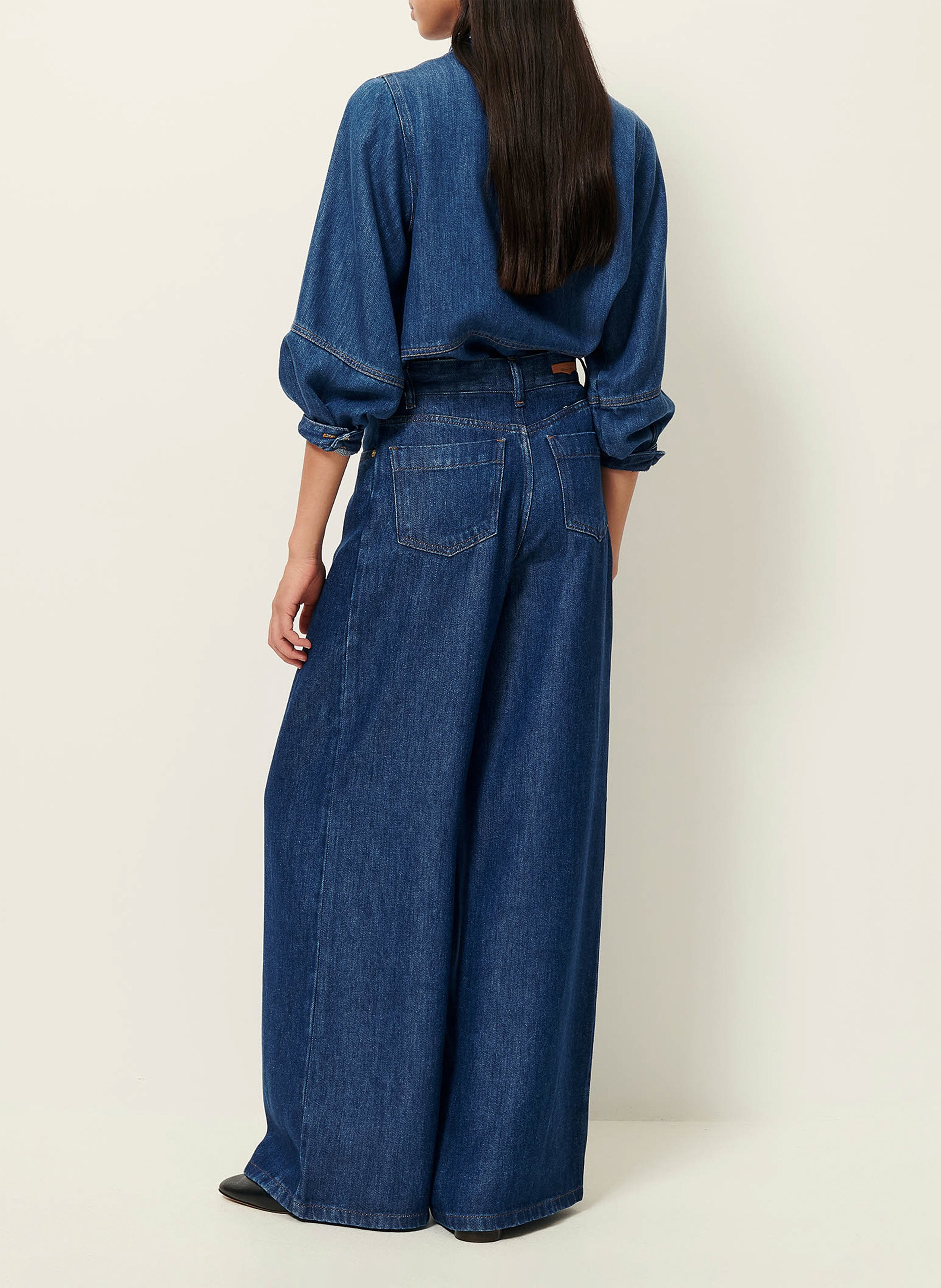 Veste col classique en jean leone SESSUN Bleu