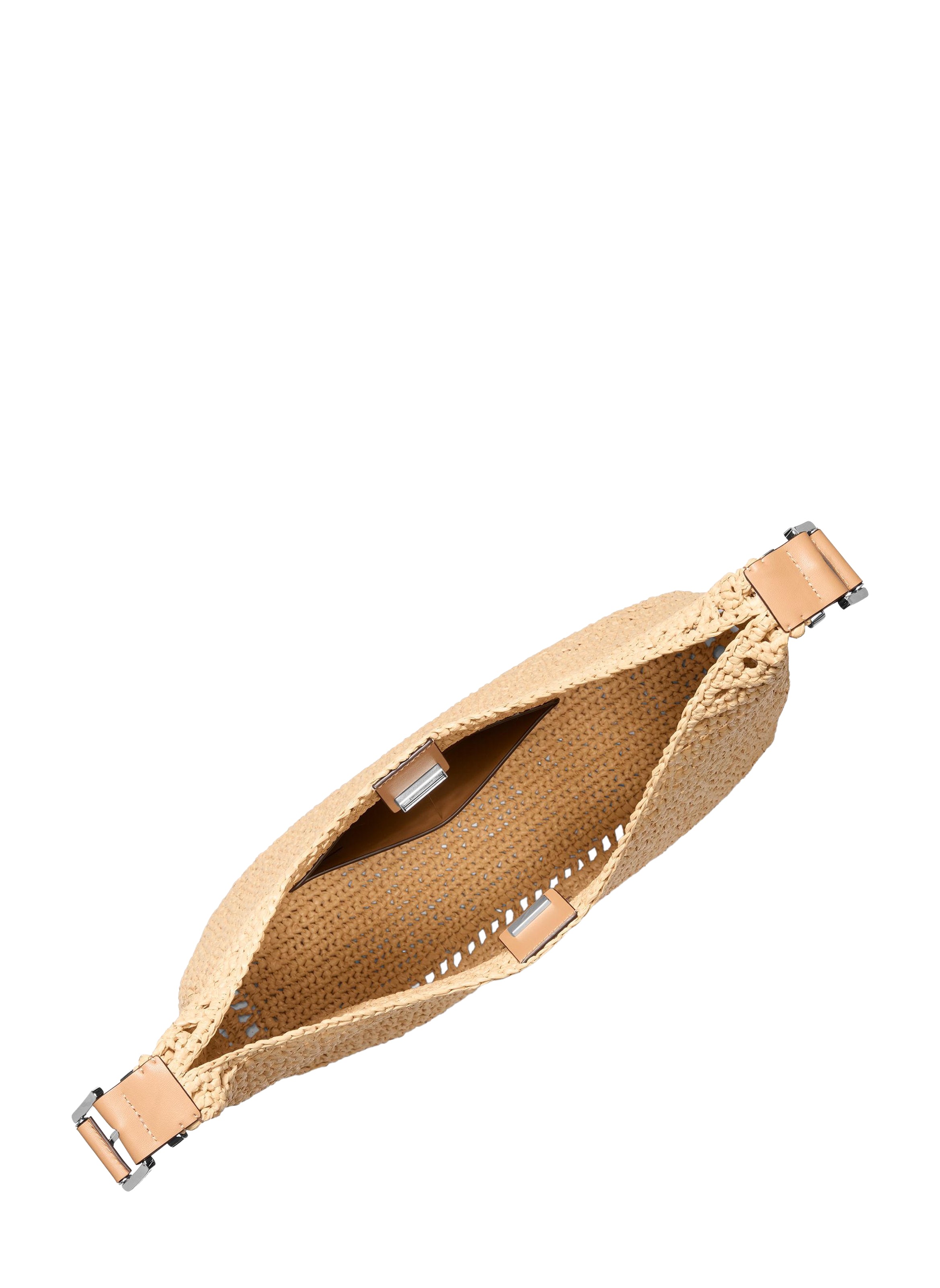 Grand sac porté épaule Nolita en crochet MICHAEL KORS Marron