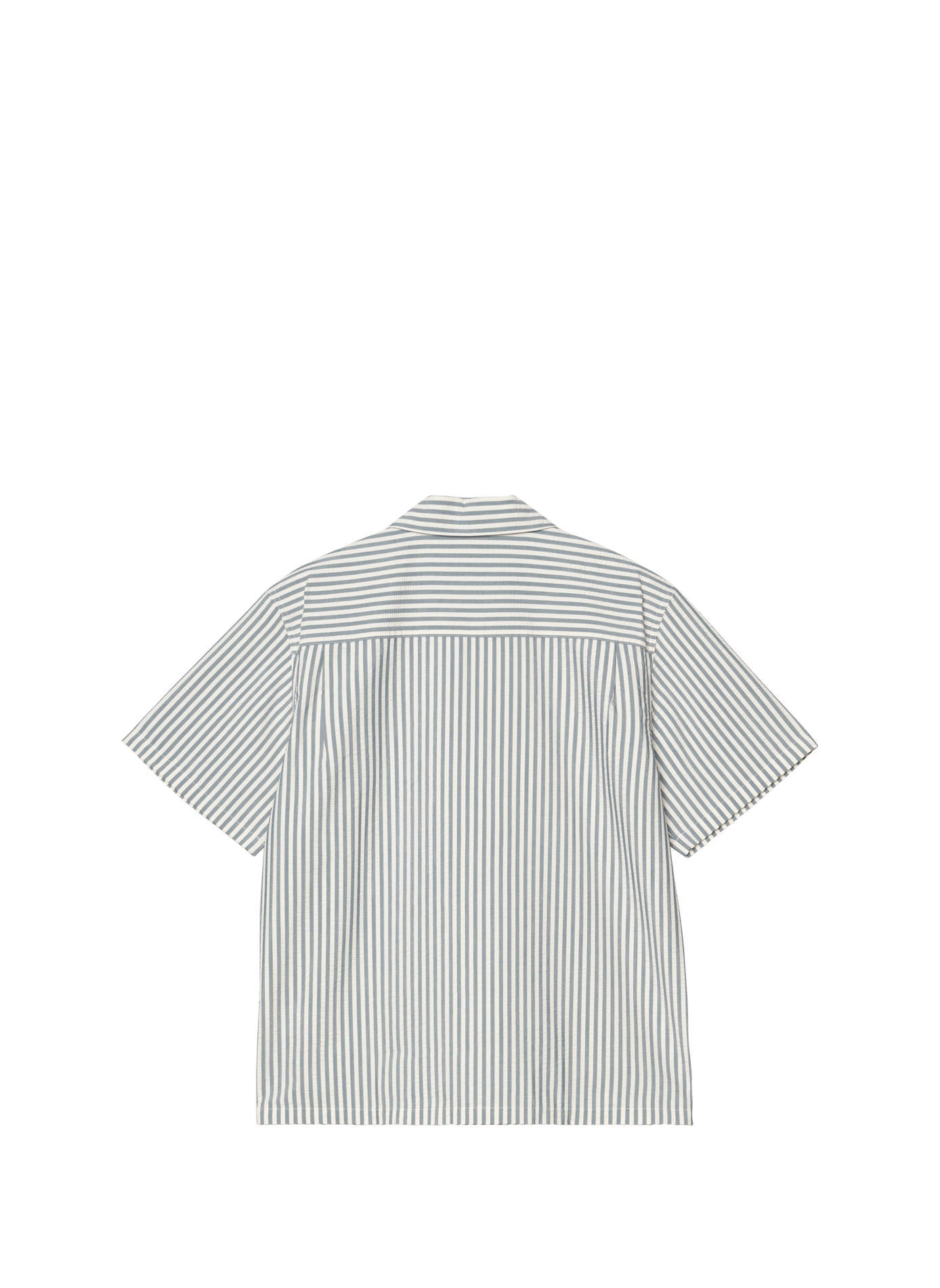 Chemise manches courtes à rayures en coton mélangé CARHARTT WIP Bleu