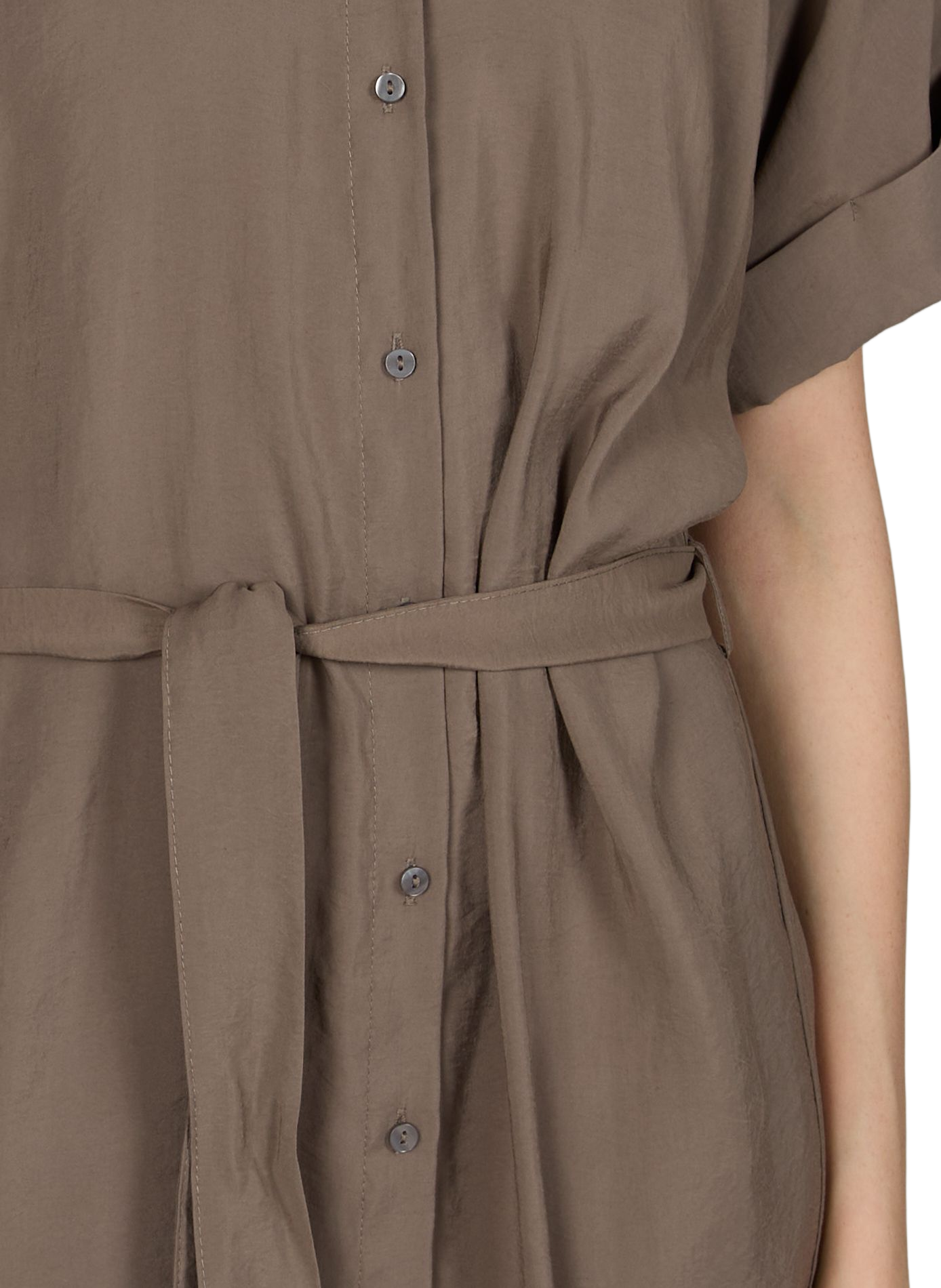 Robe chemise longue ample VILA Gris