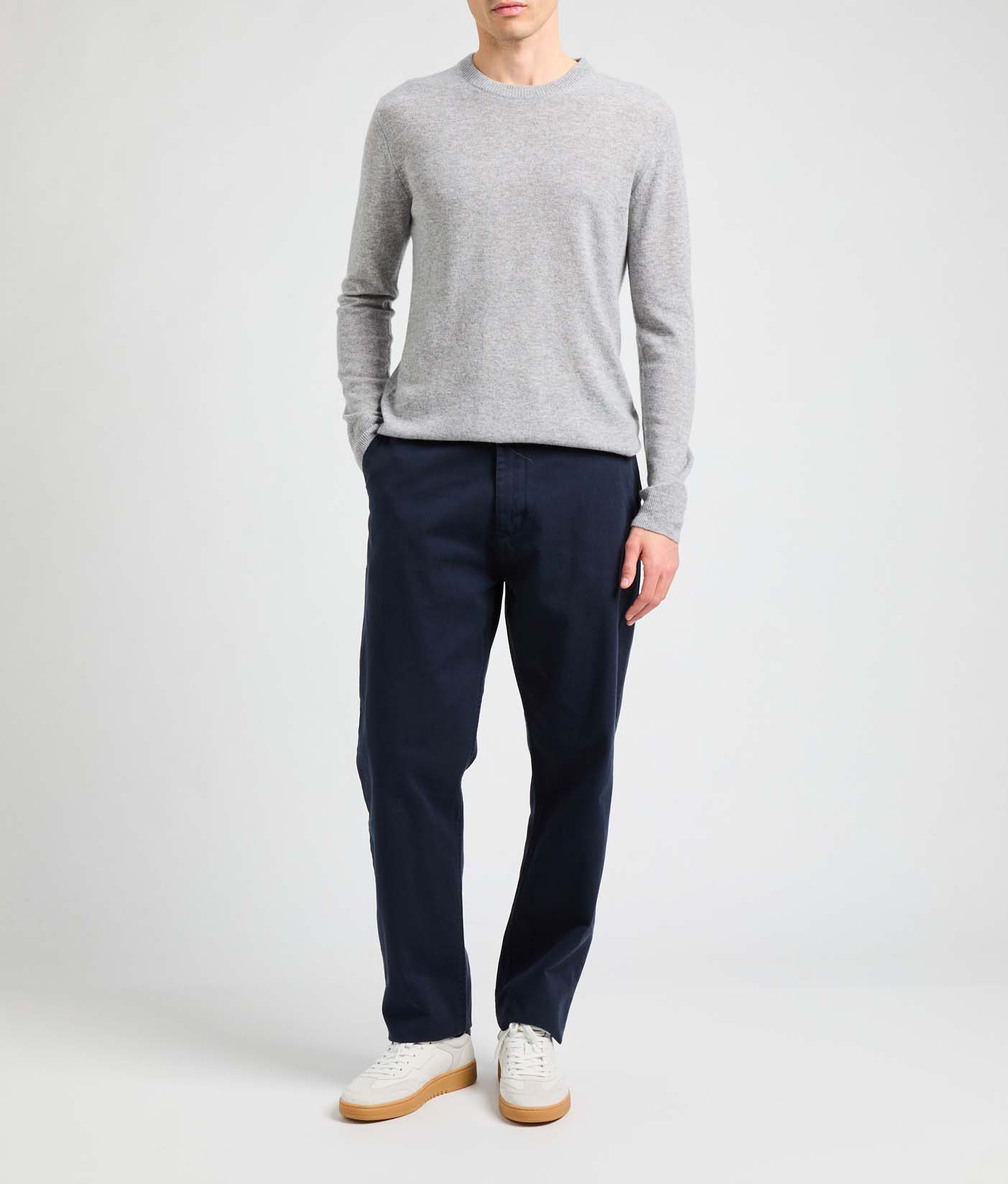 Cashmere round-neck jumper AU PRINTEMPS PARIS Silver