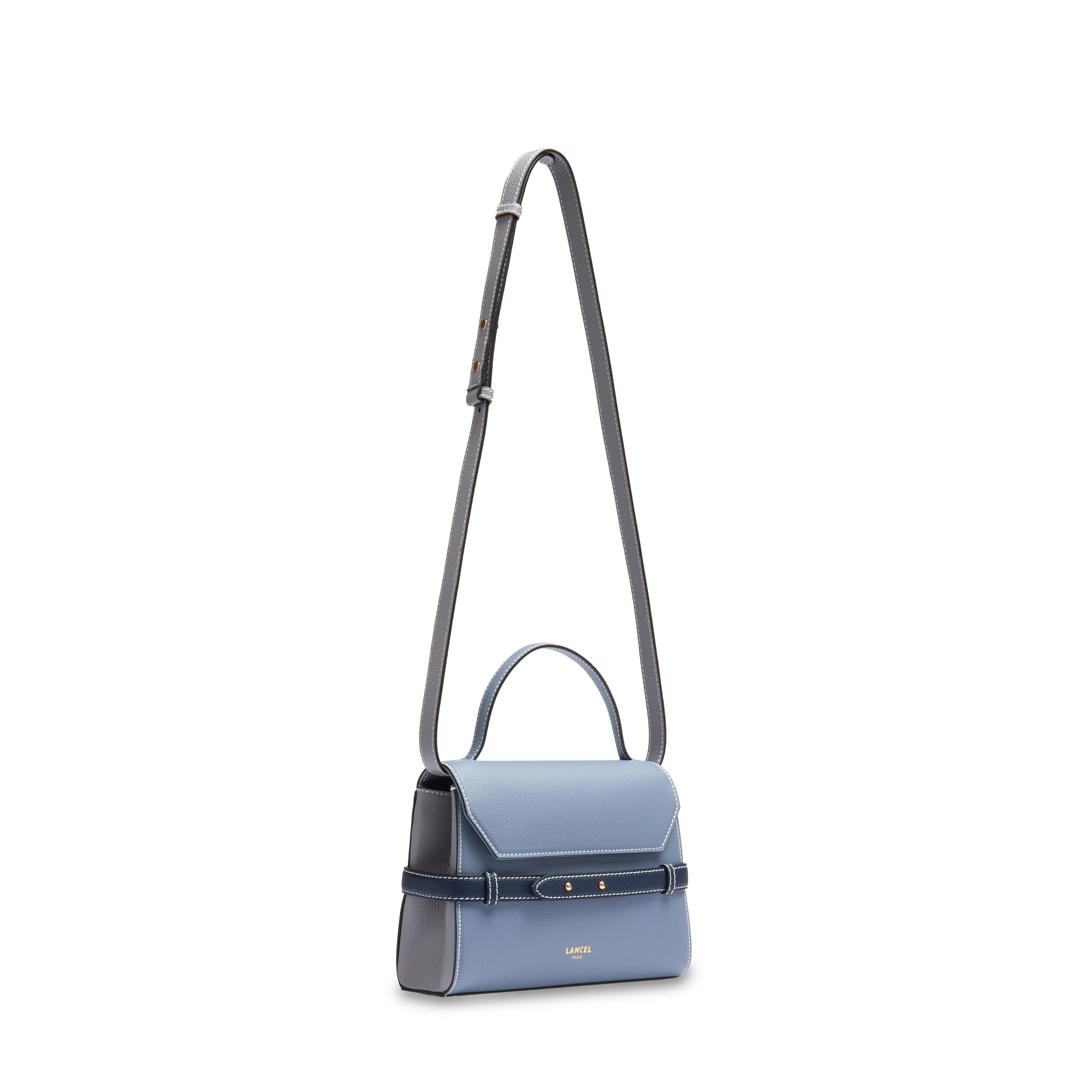 Sac porté main faubourg de lancel en cuir LANCEL Bleu