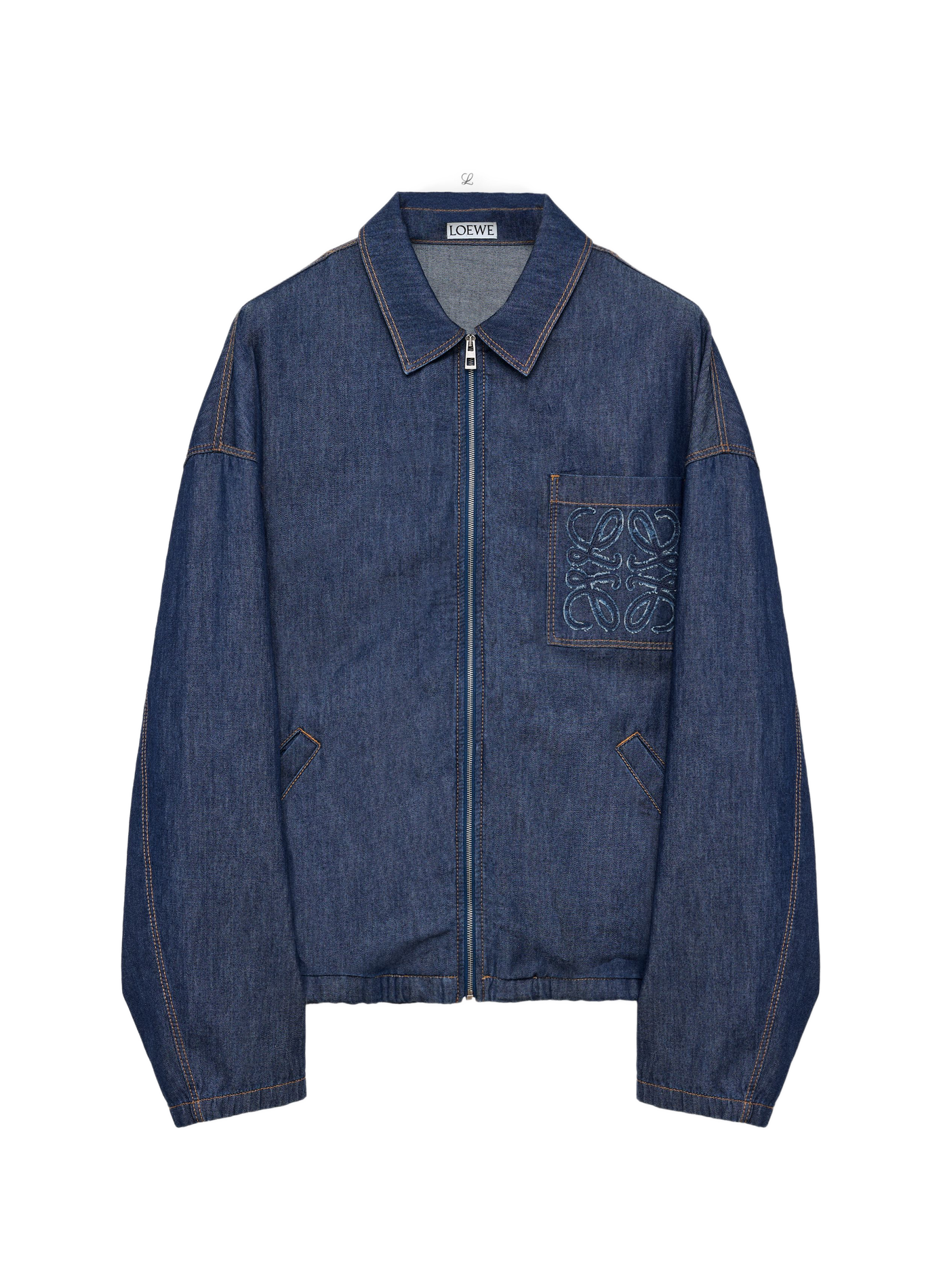 Zipped cotton jacket LOEWE Blue