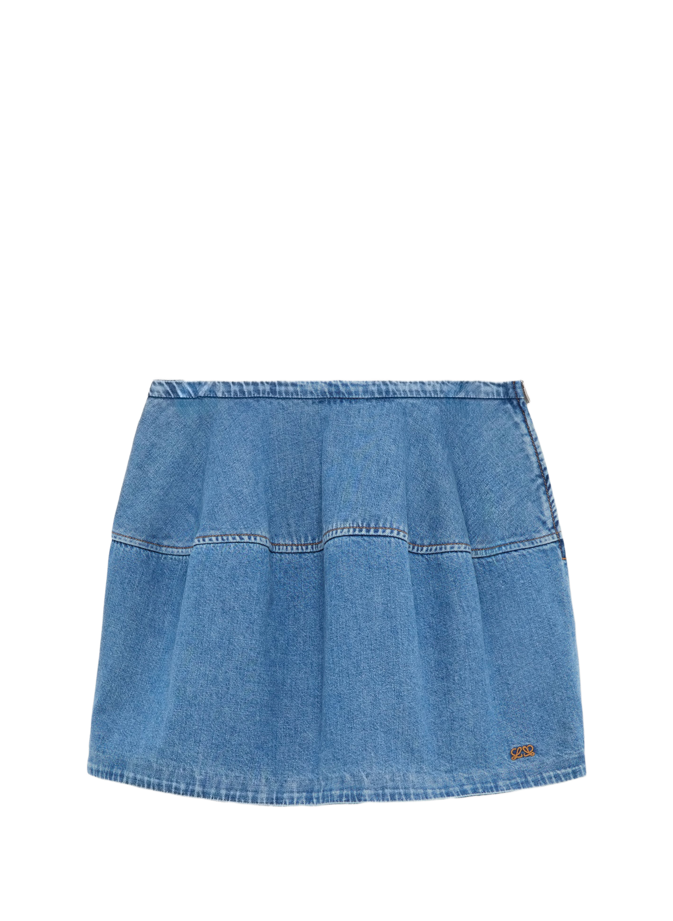 Jupe ballon en denim LOEWE Blue