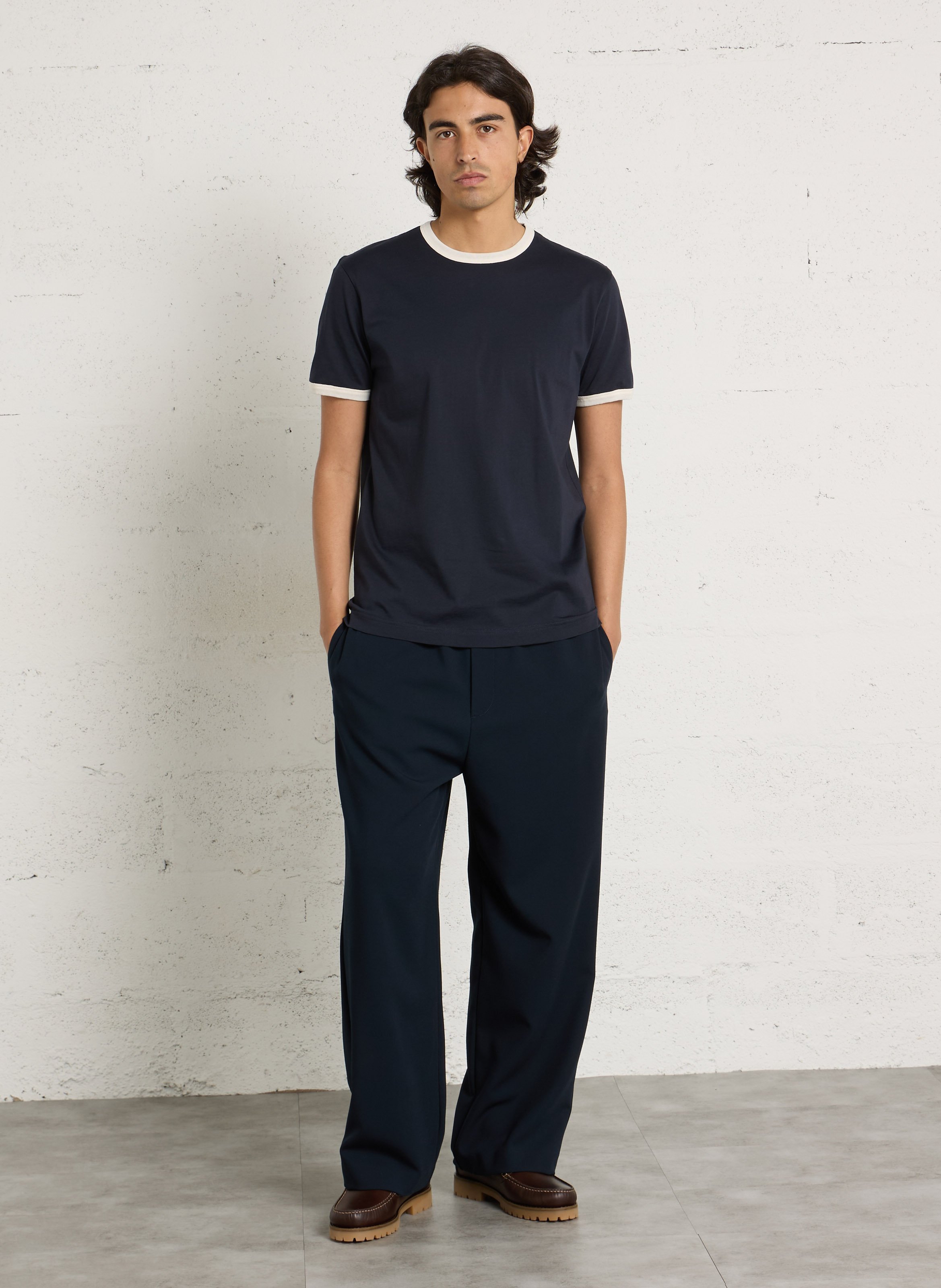 Pantalon droit IKKS Bleu