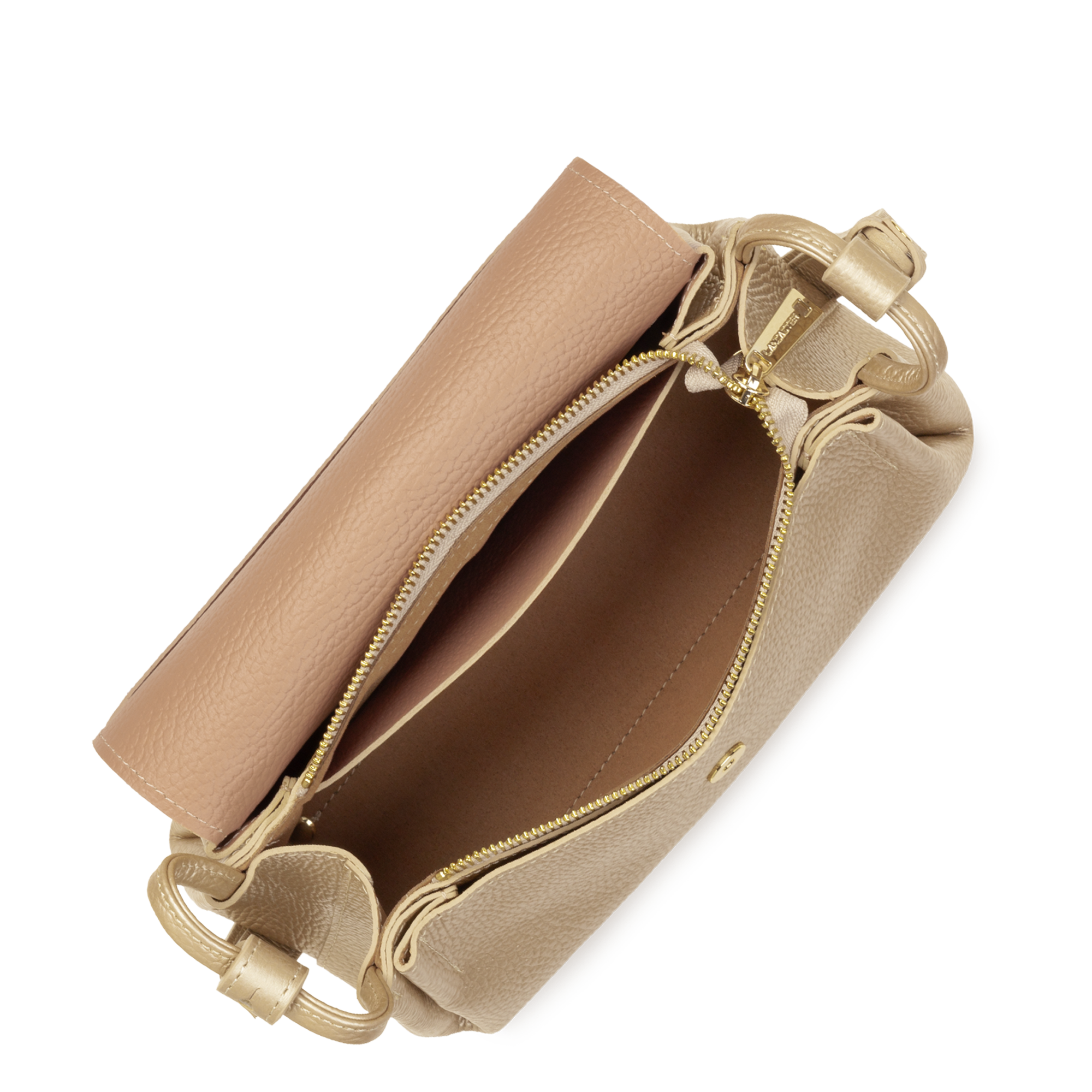 Sac trotteur - accordéon double LANCASTER Doré