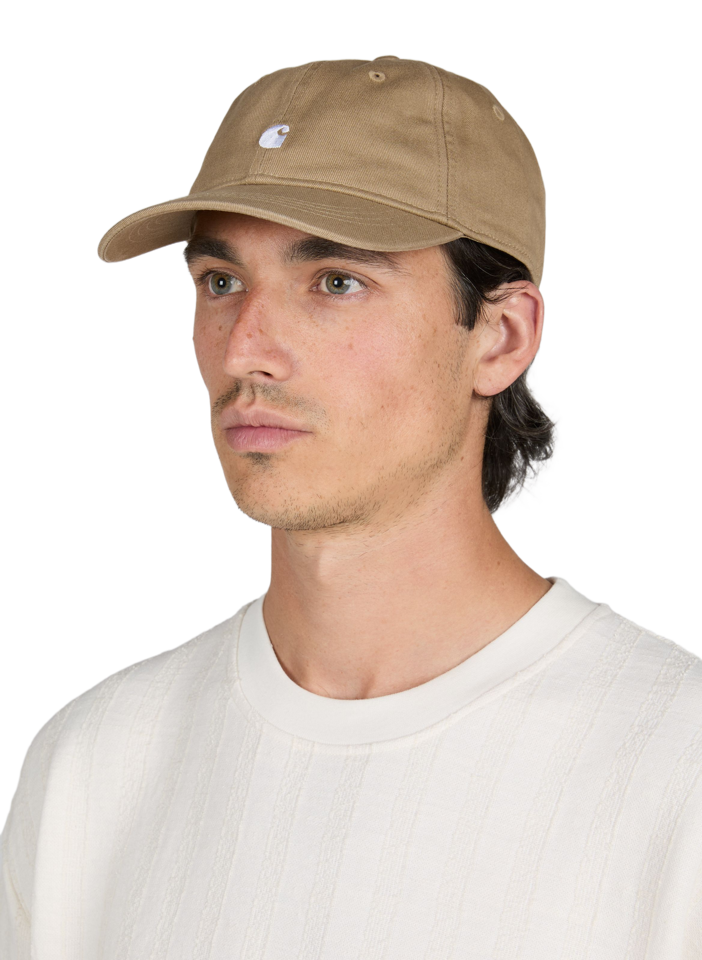 Embroidered cotton baseball cap CARHARTT WIP Brown