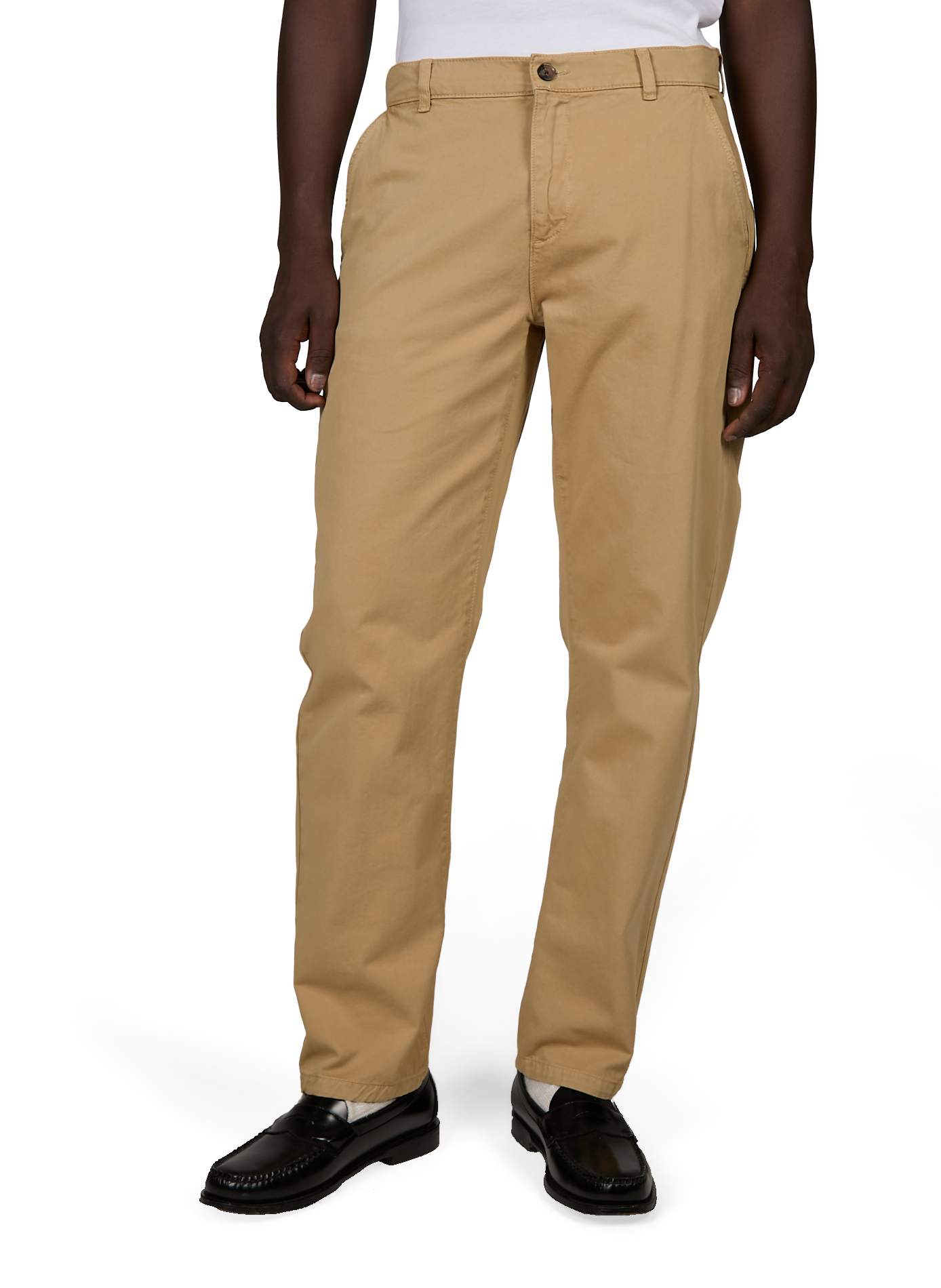Pantalon chino en coton LES DEUX Beige