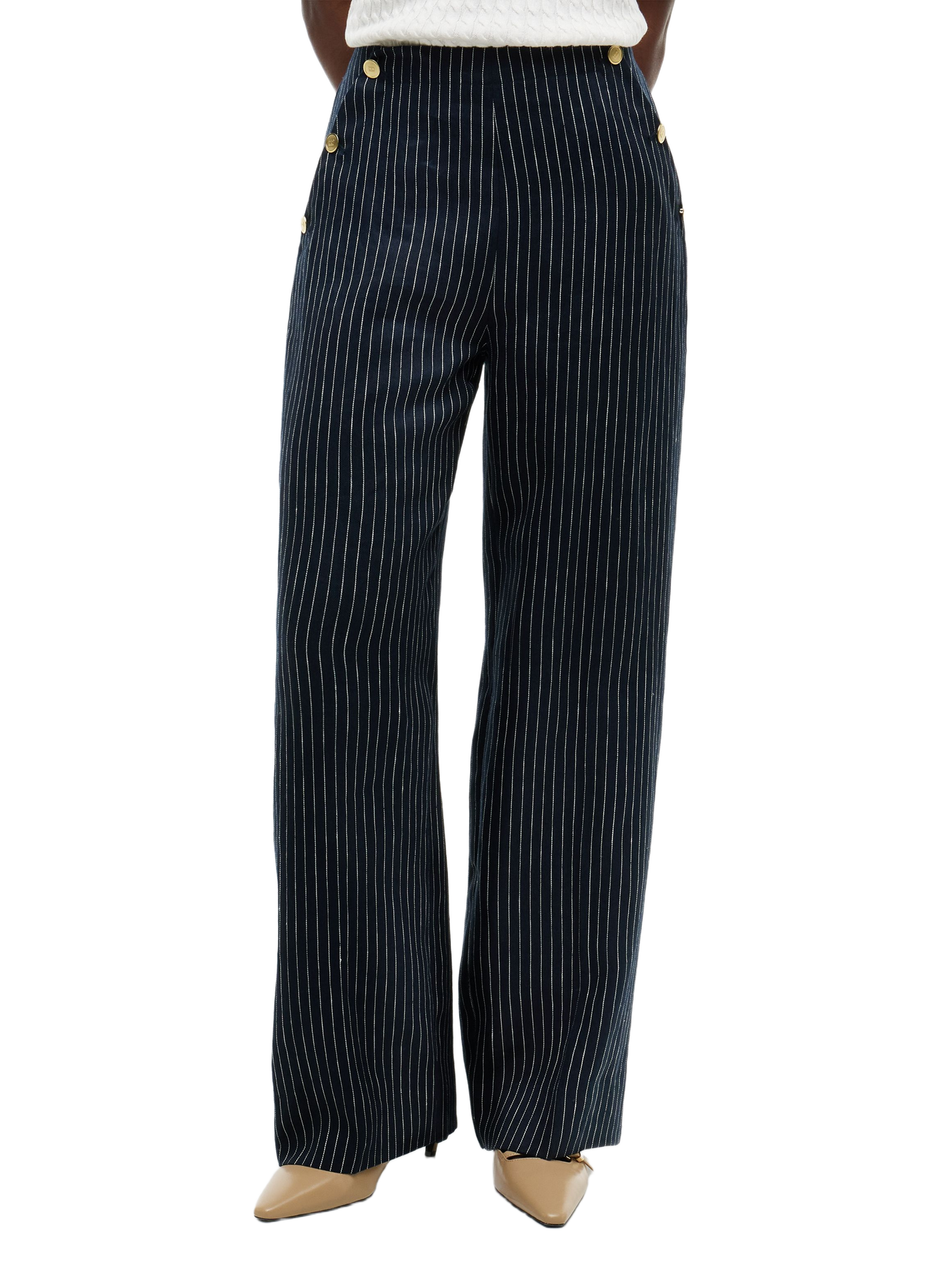 Striped wide-leg trousers TOMMY HILFIGER Multicolour