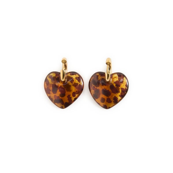 Boucles d'oreilles Coeur léopard Boucles d'oreilles Coeur léopard