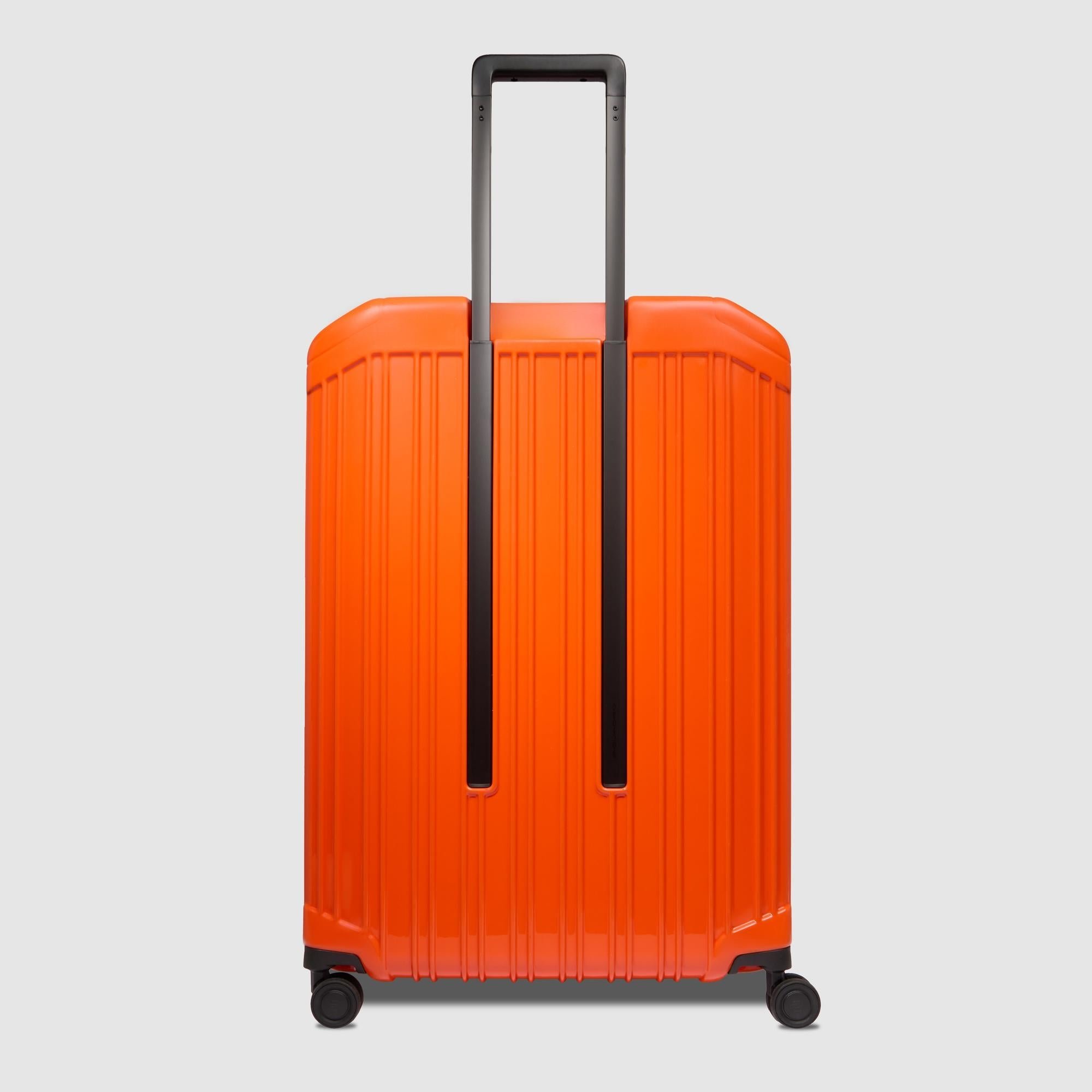 Grote uitbreidbare trolleykoffer met 4 wielen PIQUADRO Oranje