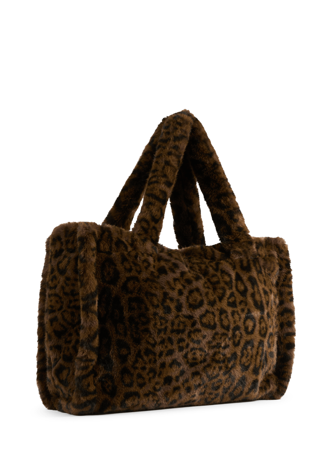 Fur effect tote bag AU PRINTEMPS PARIS Multicolour