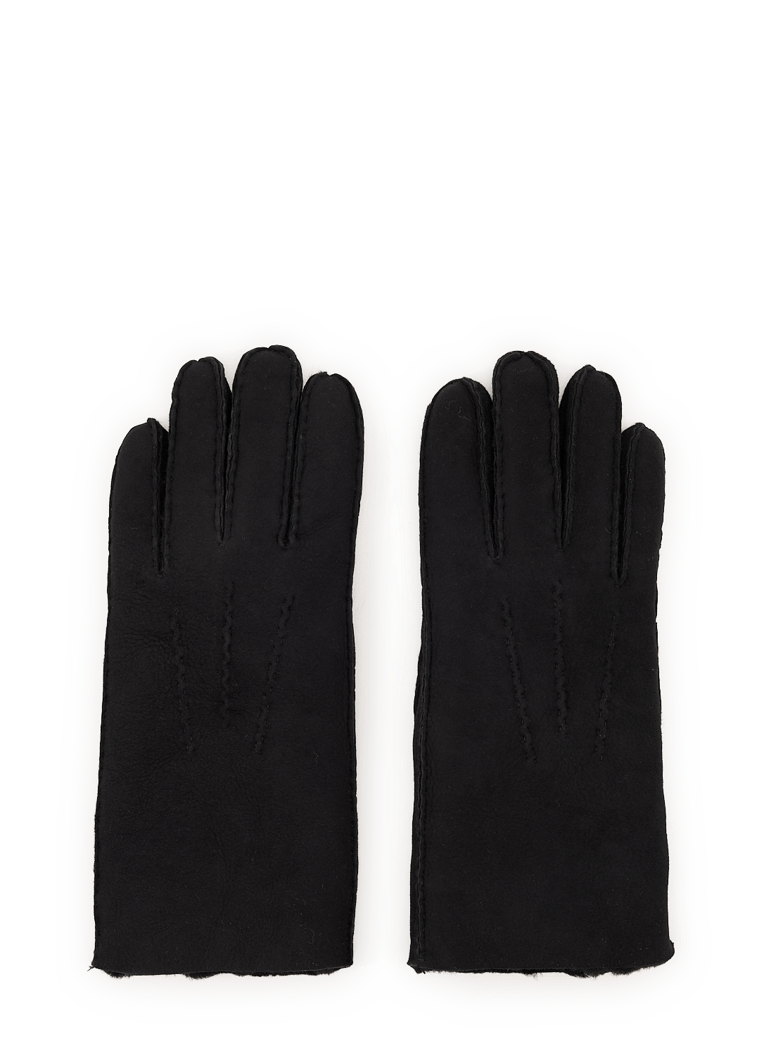 Gefütterte Wildlederhandschuhe SAISON 1865 Schwarz