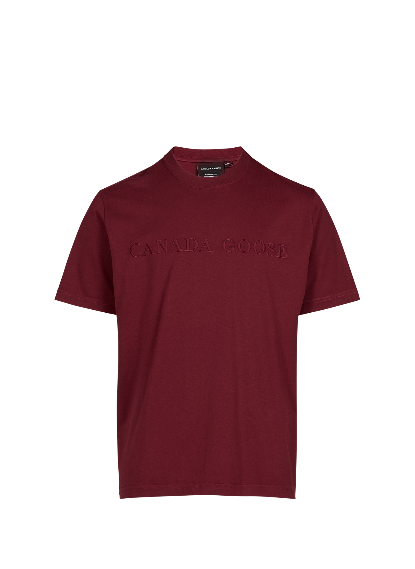 T-shirt ample à logo brodé en coton CANADA GOOSE Rouge