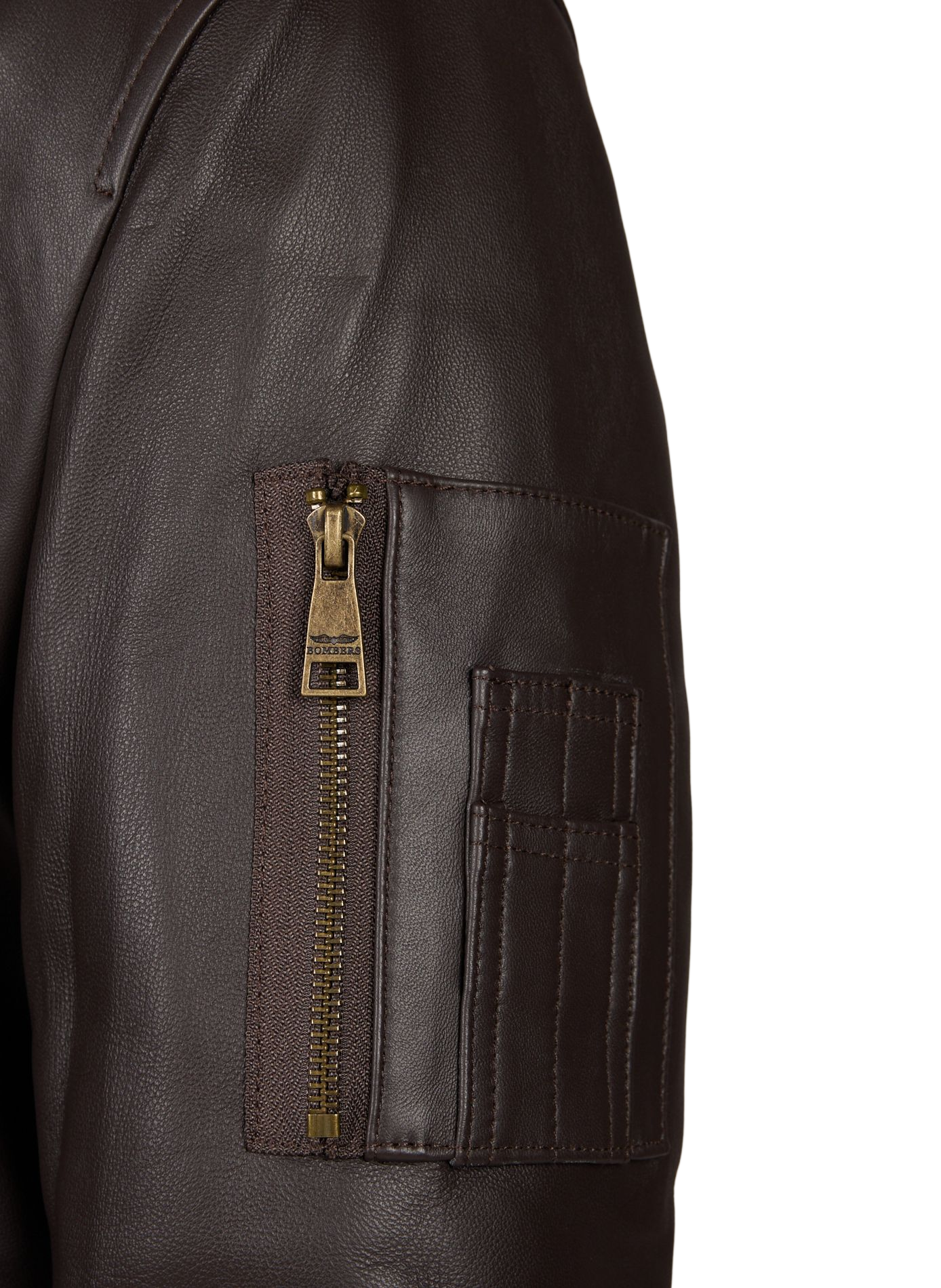 Bomber Viper en cuir BOMBERS ORIGINAL Marron