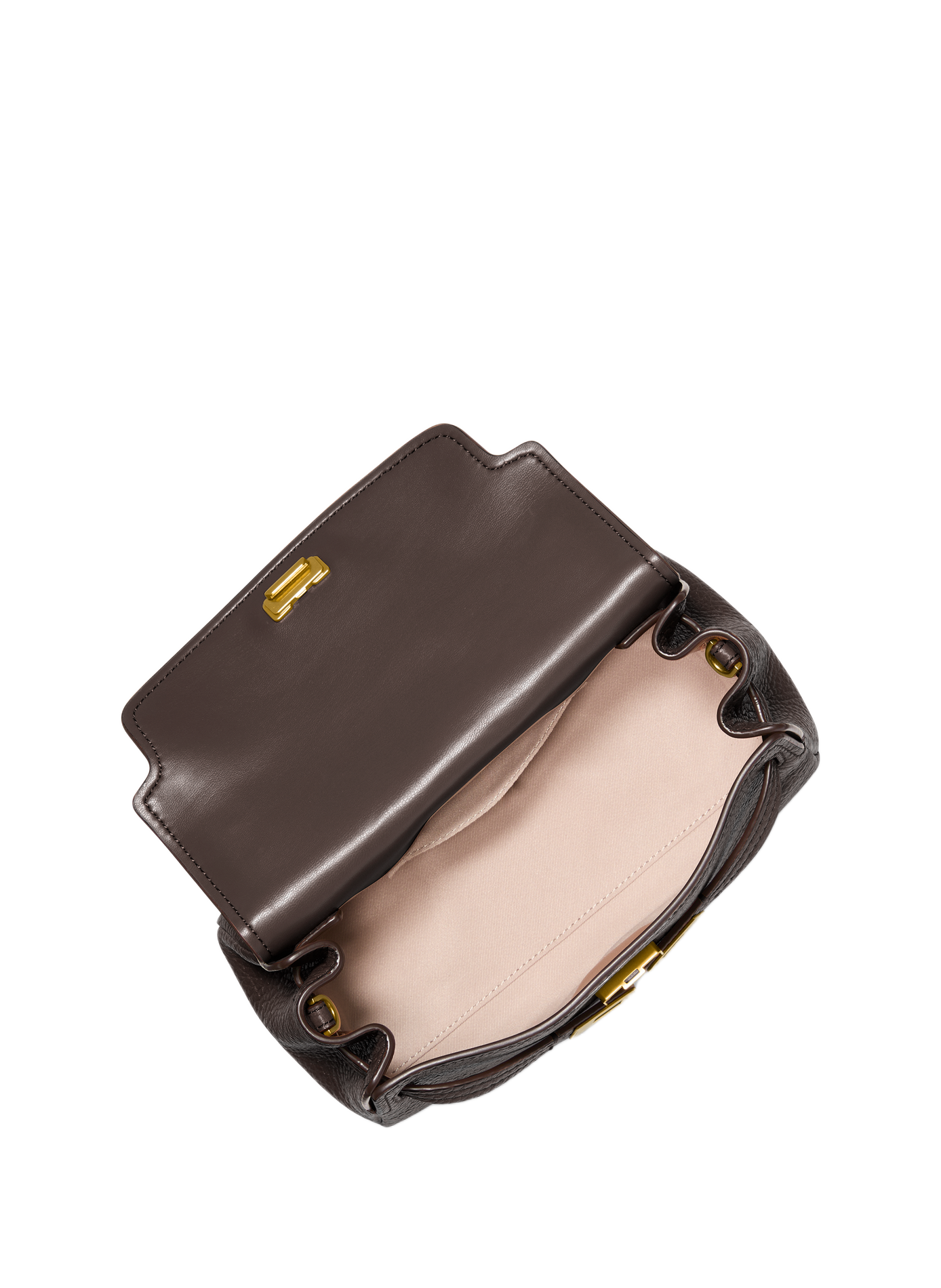 Handtasche aus strukturiertem Leder MICHAEL KORS Braun