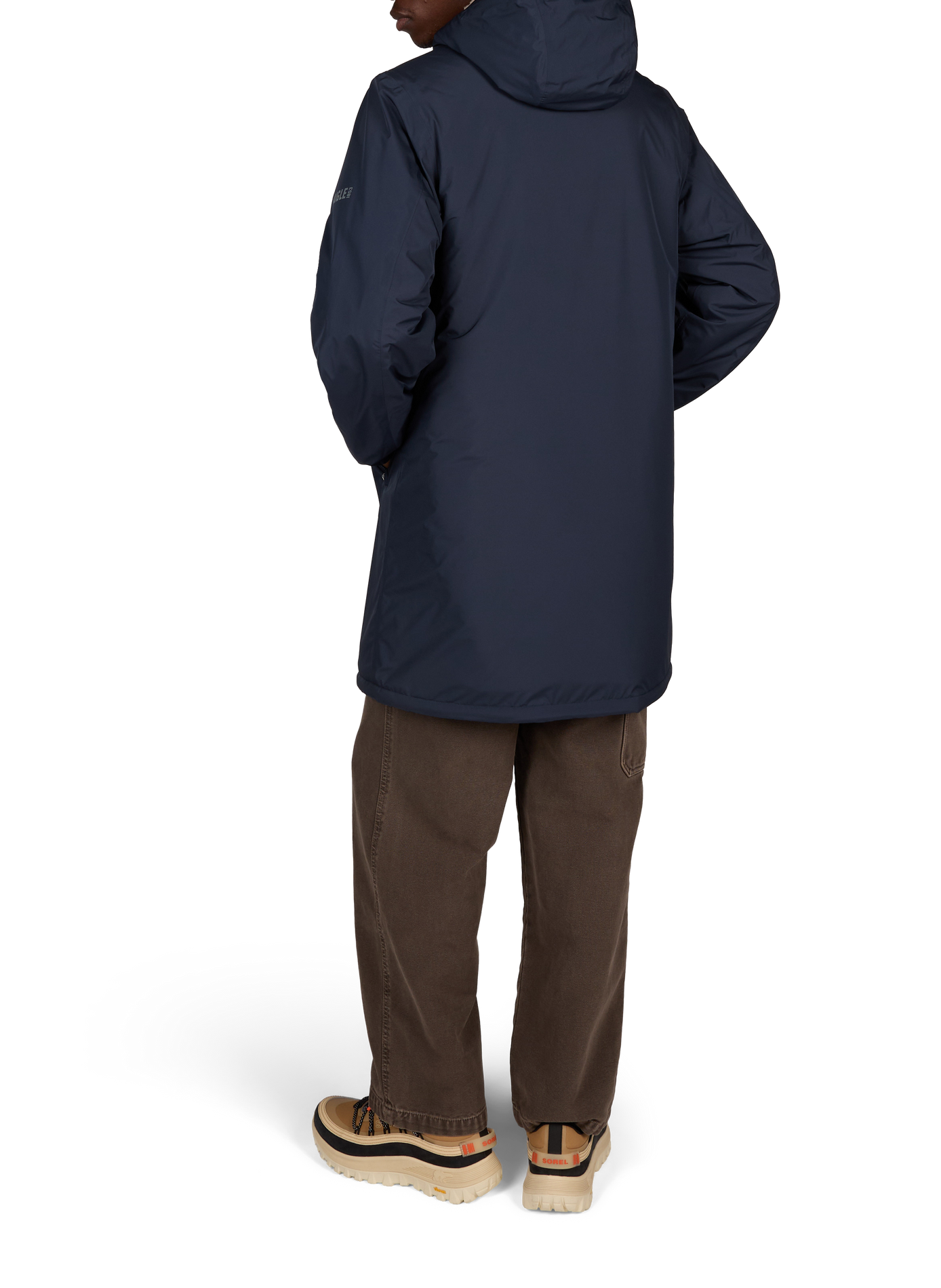 Gerade geschnittener Parka mit Kapuze AIGLE Blau