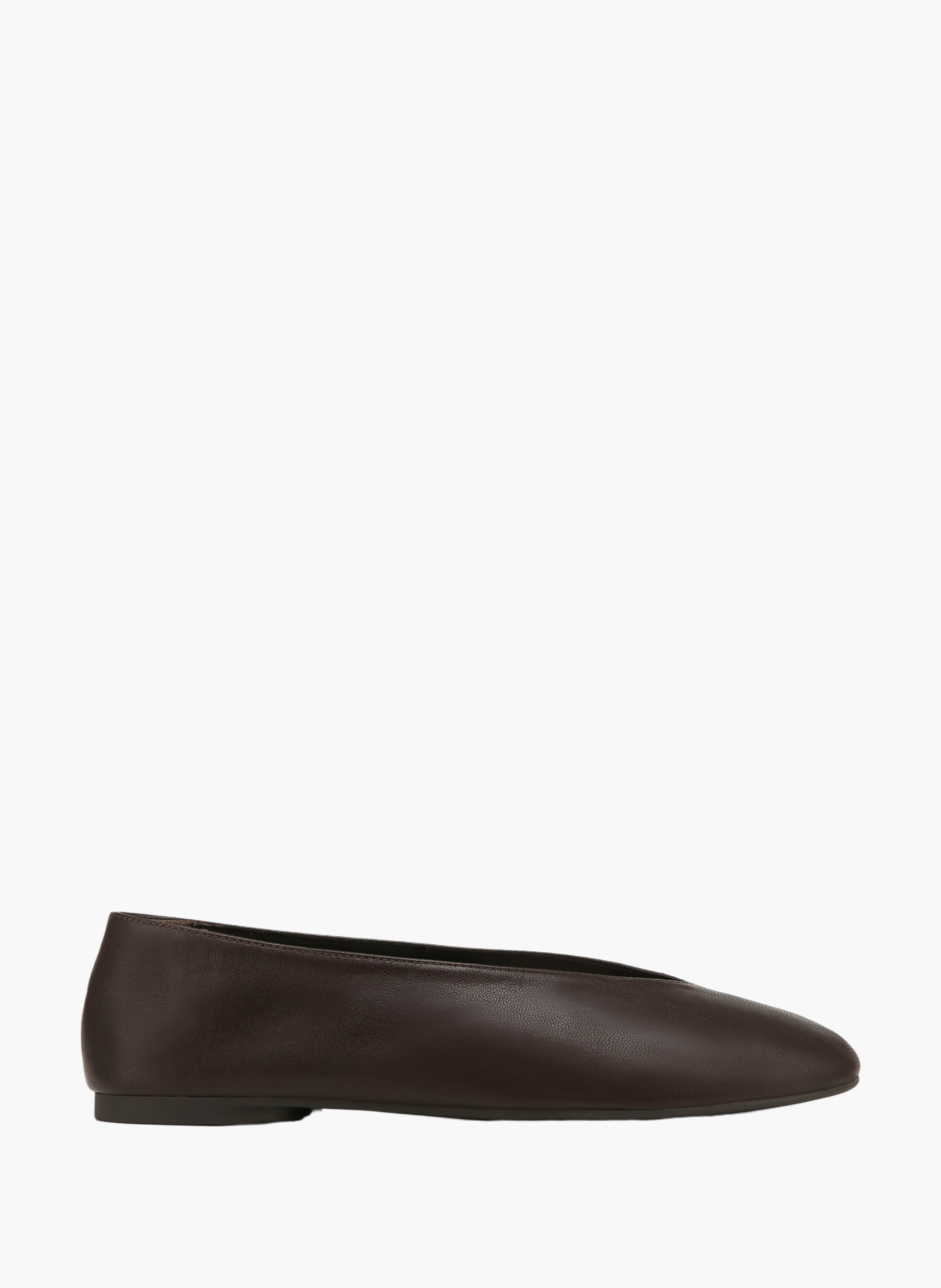 Yuzu ballerina's van leer NAKED WOLFE Bruin
