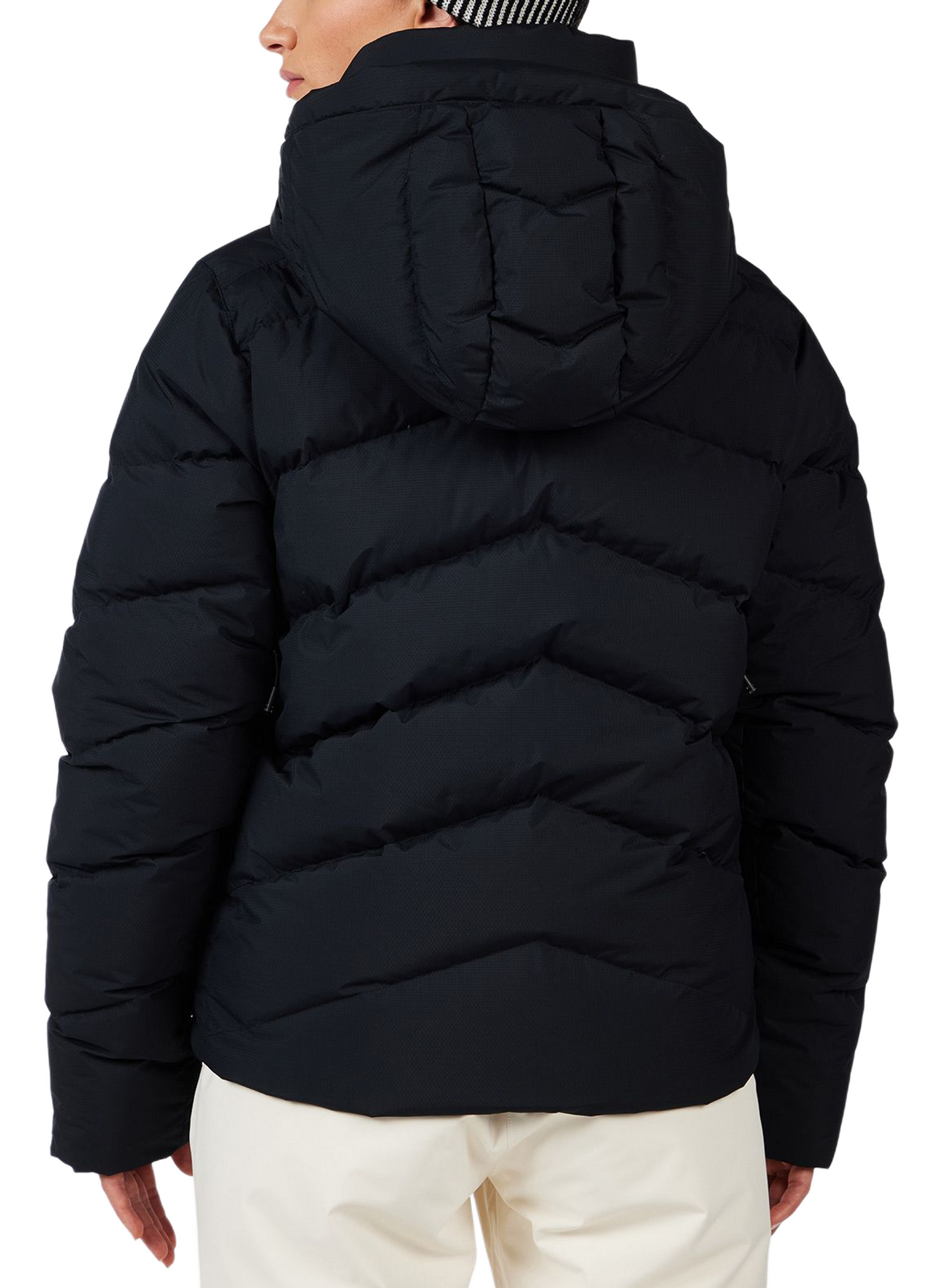 Gerade gesteppte Daunenjacke mit Kapuze ROSSIGNOL Schwarz