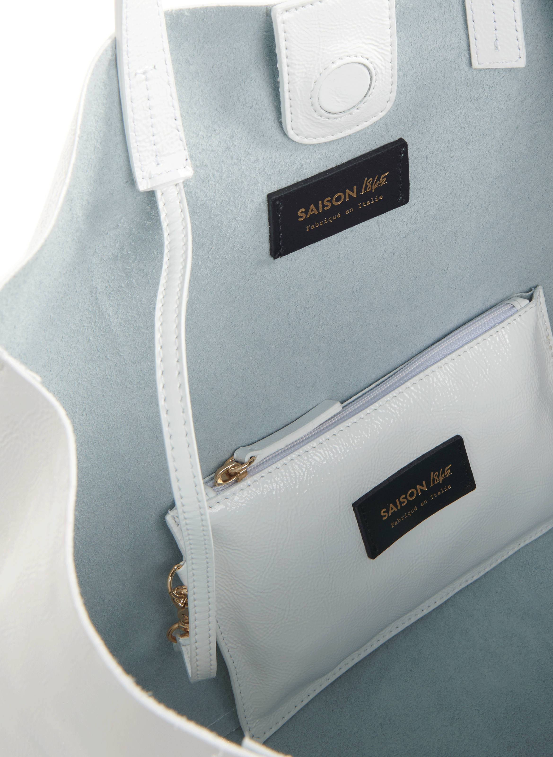 Vinyl tote bag SAISON 1865 White