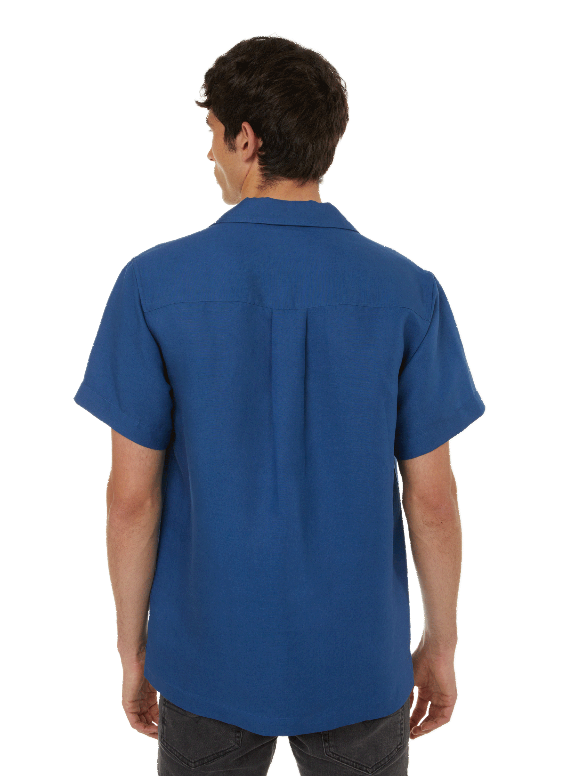 Chemise Barac en lin et lyocell EDITIONS 102 Bleu
