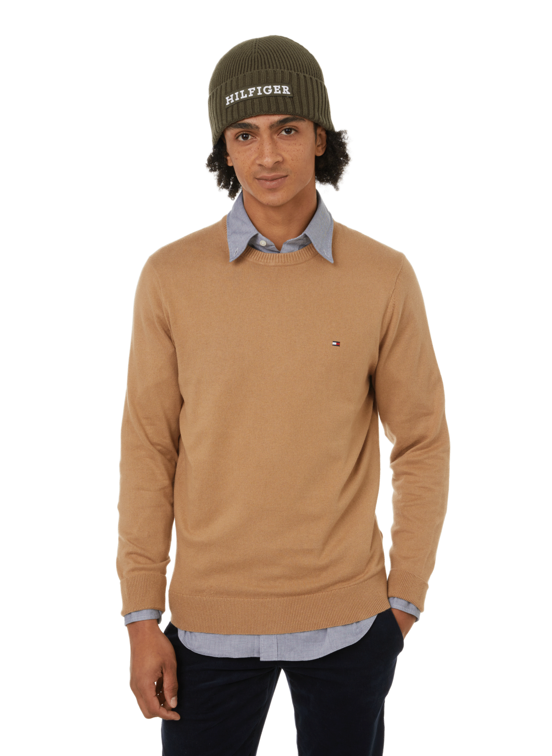 Pull en coton et cachemire mélangé