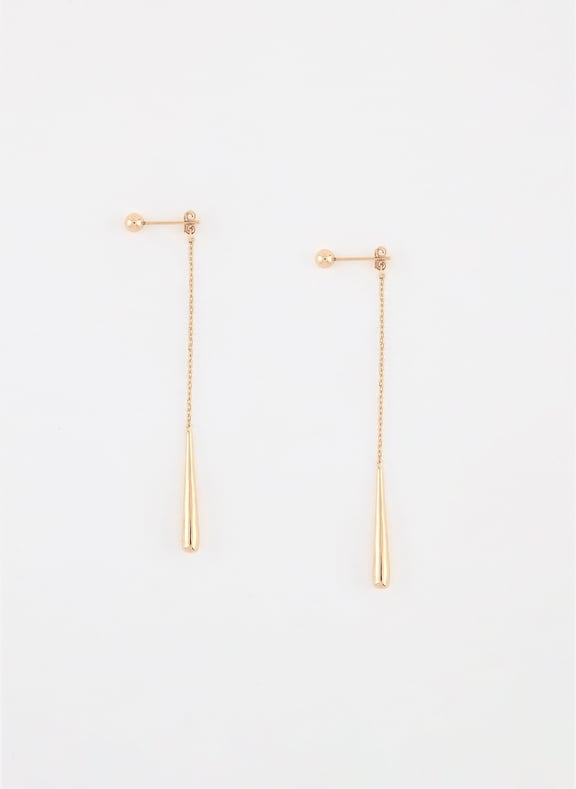 Boucles d'oreille longues drop plaqué or Doré by ANNA SOTTILOTTA ANNA SOTTILOTTA Boucles d'oreille longues drop plaqué or Doré