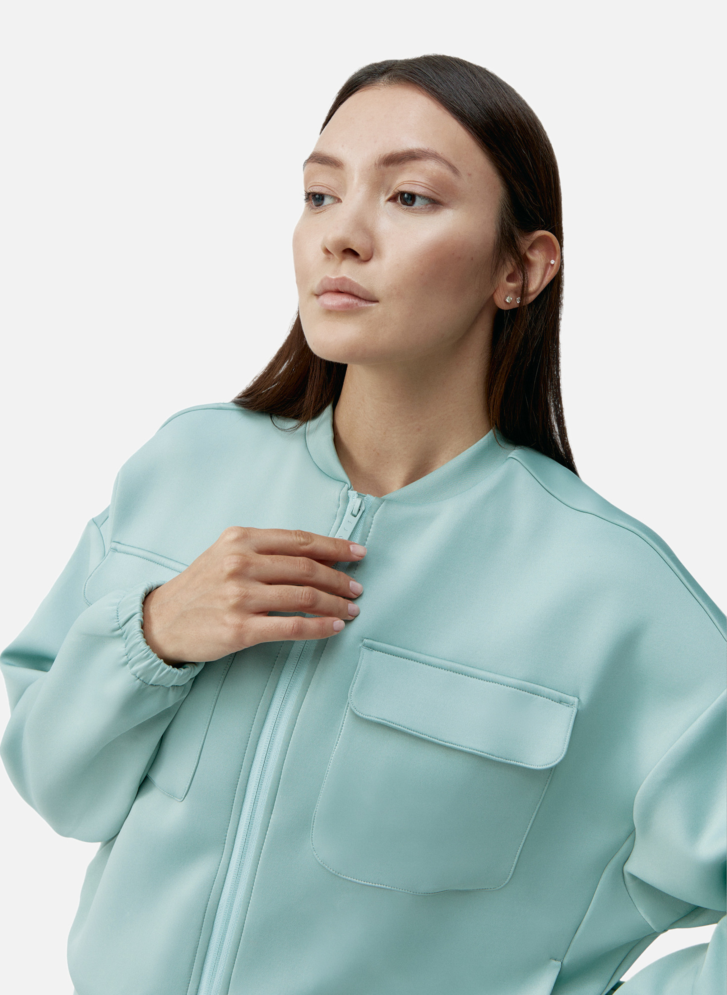 Veste de sport zippée performance athleisure graft BORN LIVING YOGA Vert