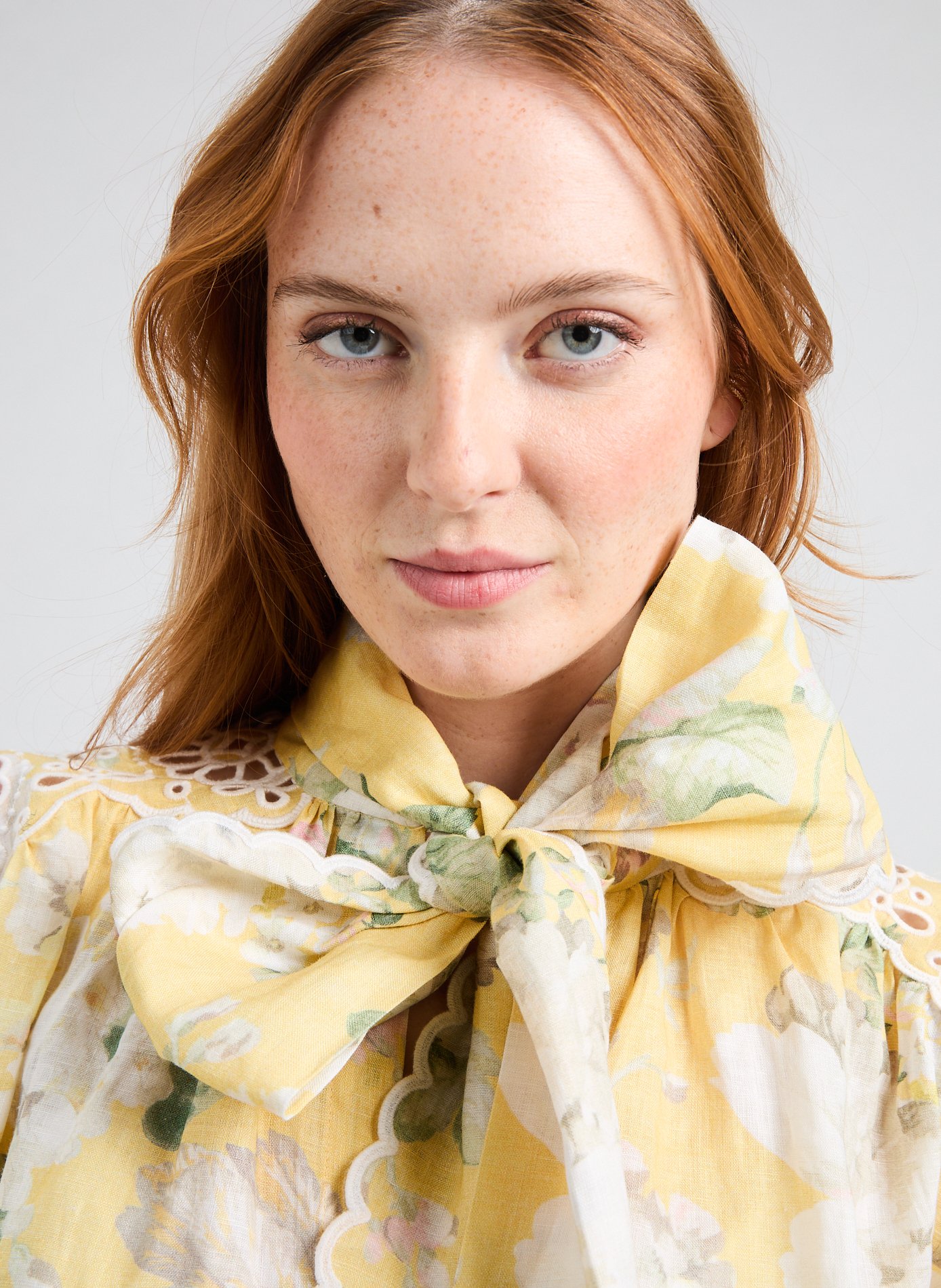 Short dress Acacia in linen ZIMMERMANN Multicolour