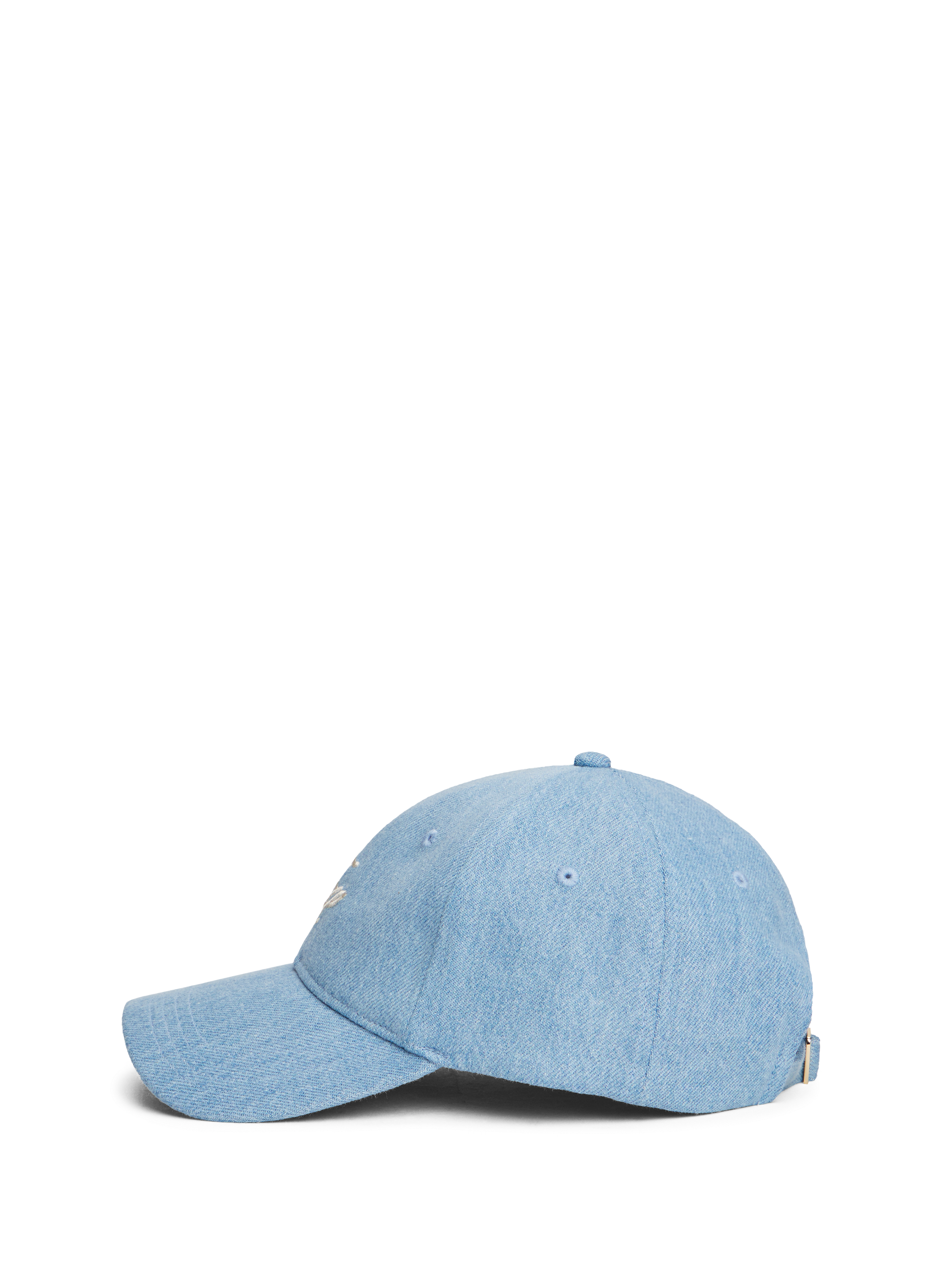 Casquette en denim à logo brodé TOMMY HILFIGER Bleu