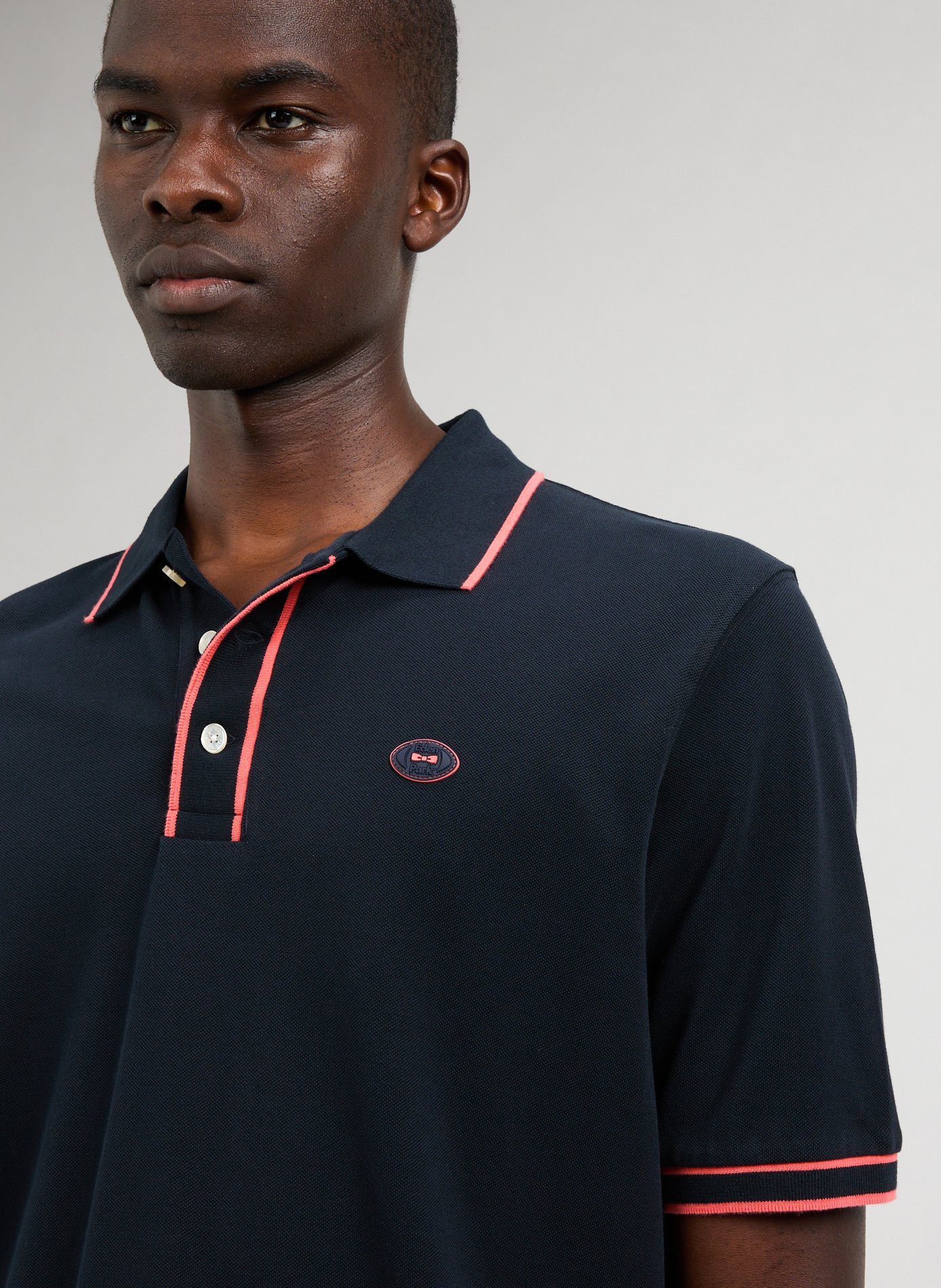 Polo manches courtes en coton  EDEN PARK Rose