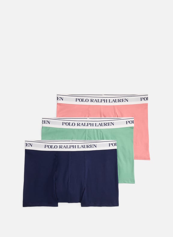 Pack of three cotton boxers Multicolour by POLO RALPH LAUREN POLO RALPH LAUREN Pack of three cotton boxers Multicolour
