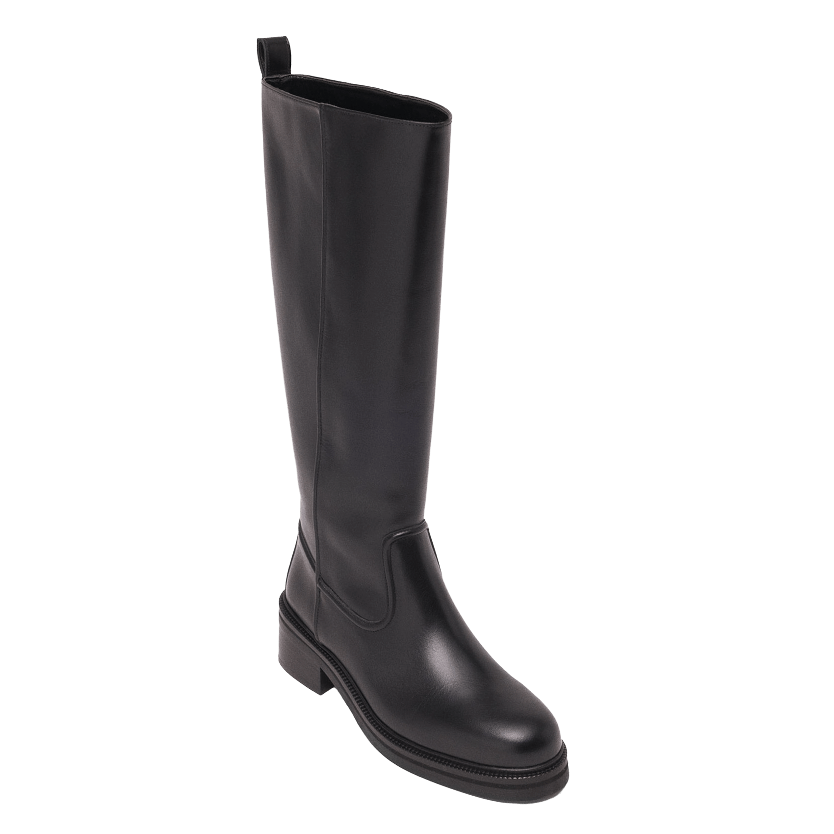 Bottes en cuir MAJE Noir