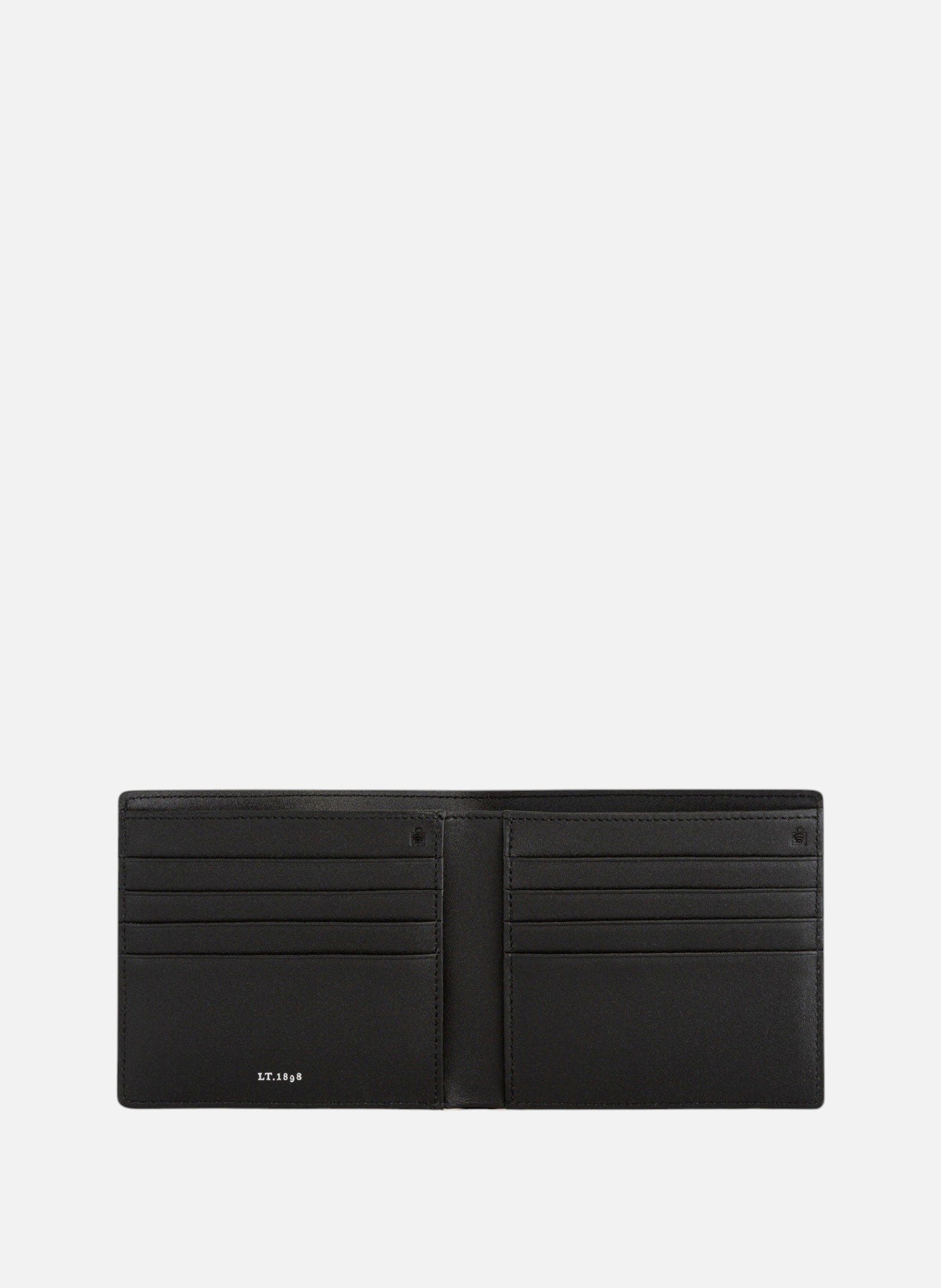 Porte cartes avec poche billets emile en cuir grainé LE TANNEUR Noir