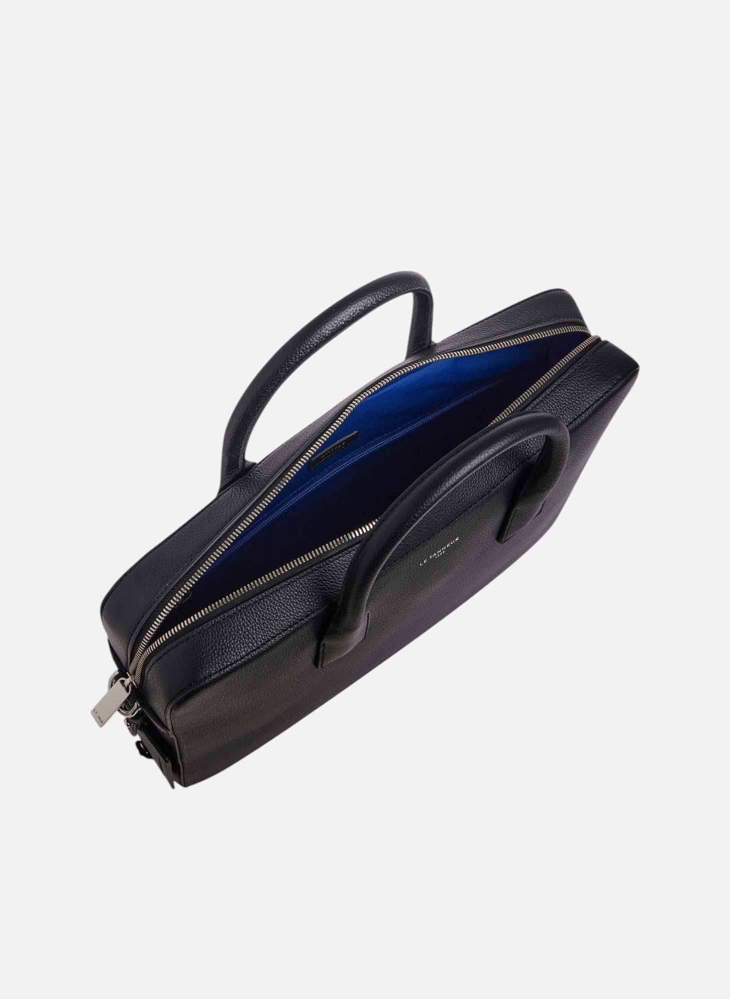 Porte documents 14" emile en cuir grainé LE TANNEUR Noir