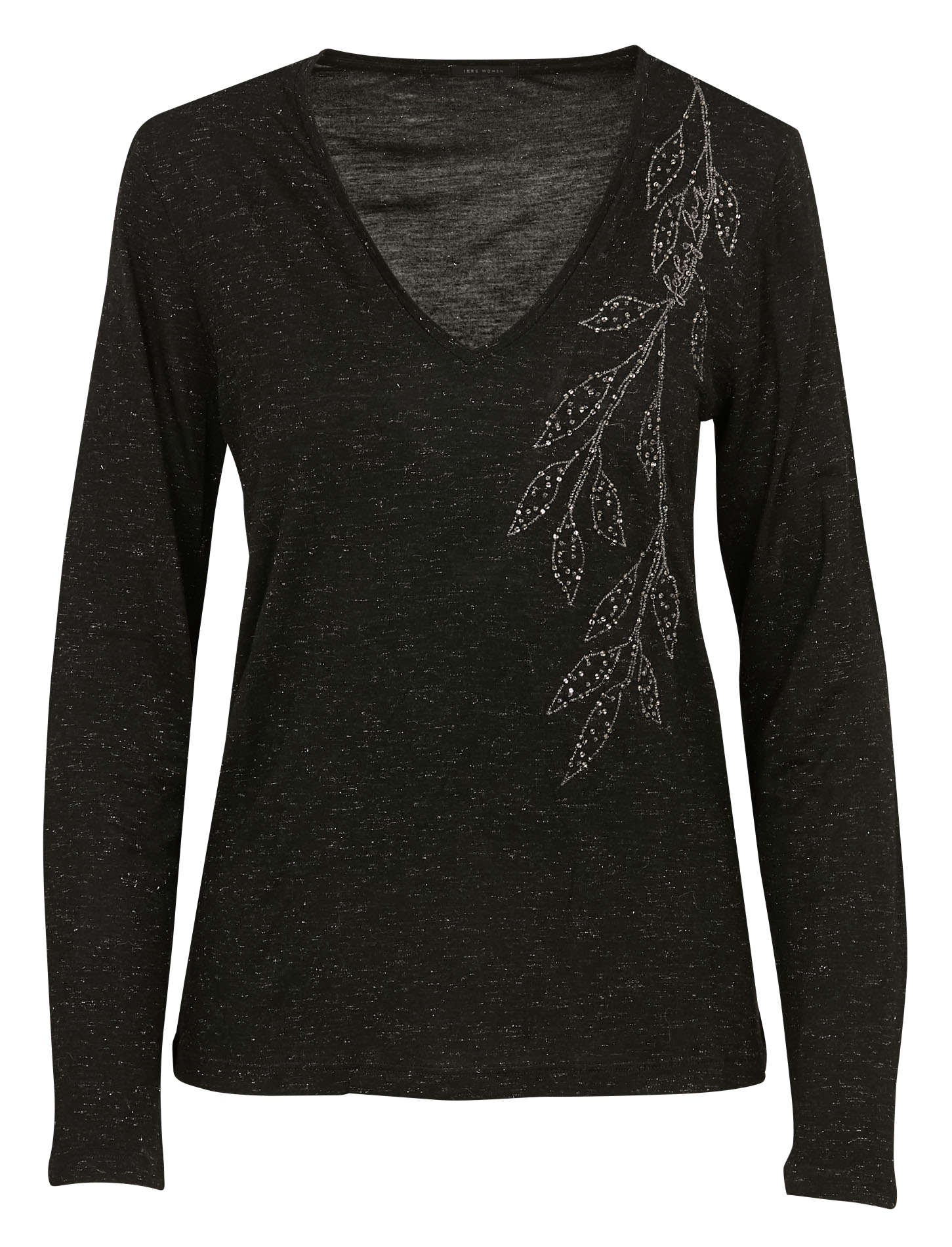 IKKS Tee-shirt droit pailleté Noir