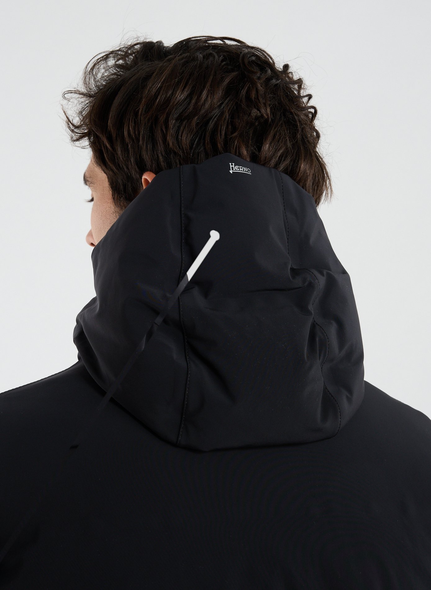 Plain down jacket HERNO Grey