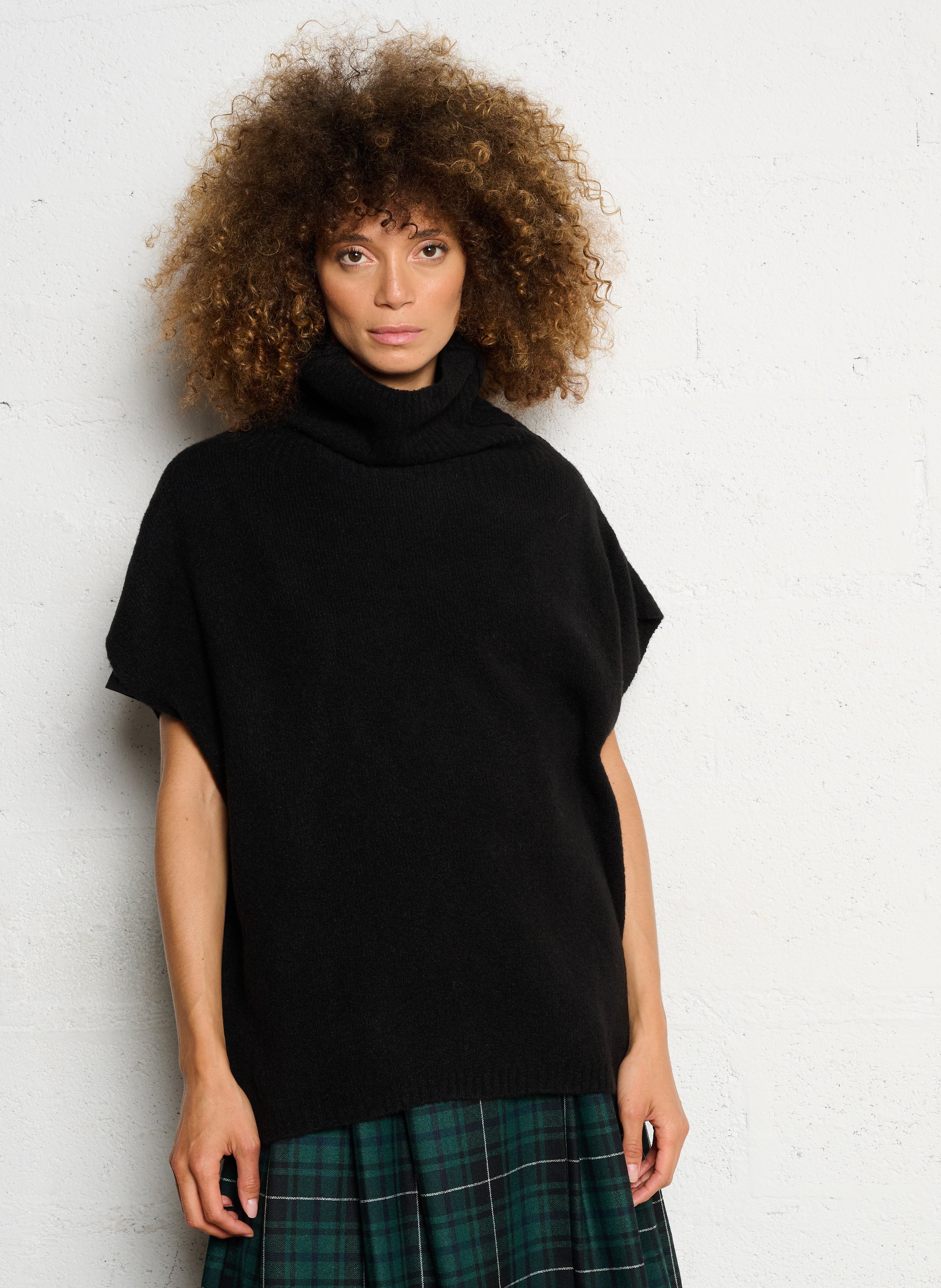 Pull col roulé IKKS Noir