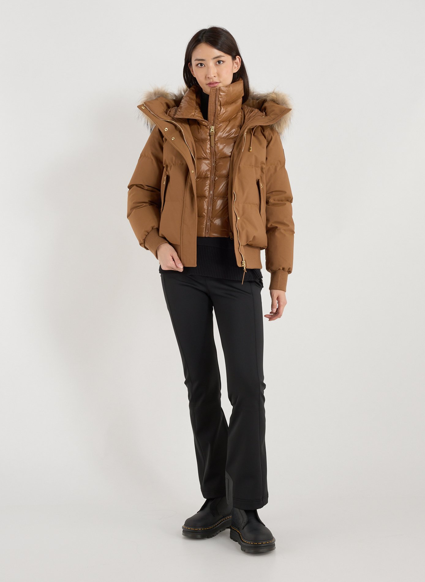 Quilted hooded jacket MACKAGE Brown