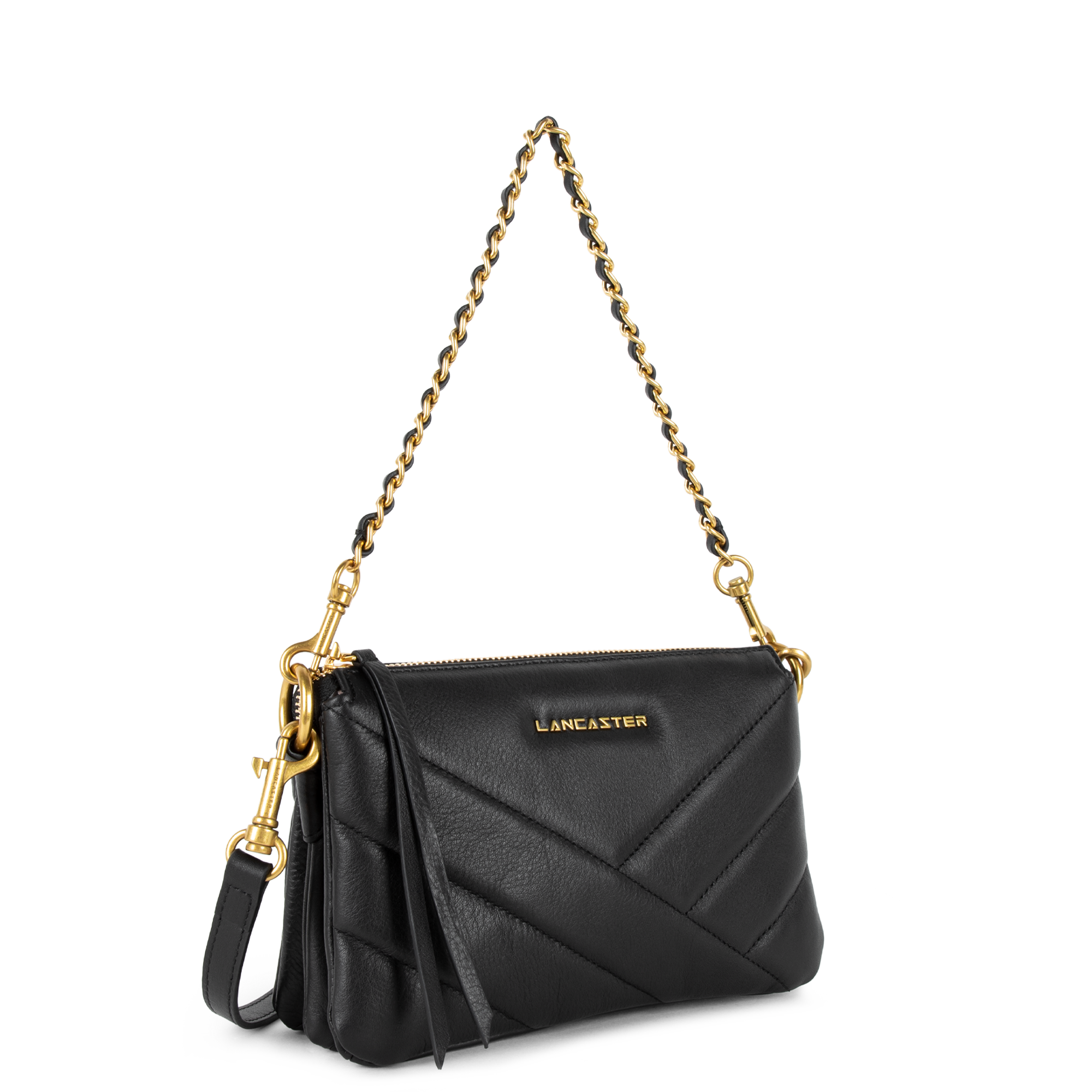 Petite pochette - soft matelassé LANCASTER Noir