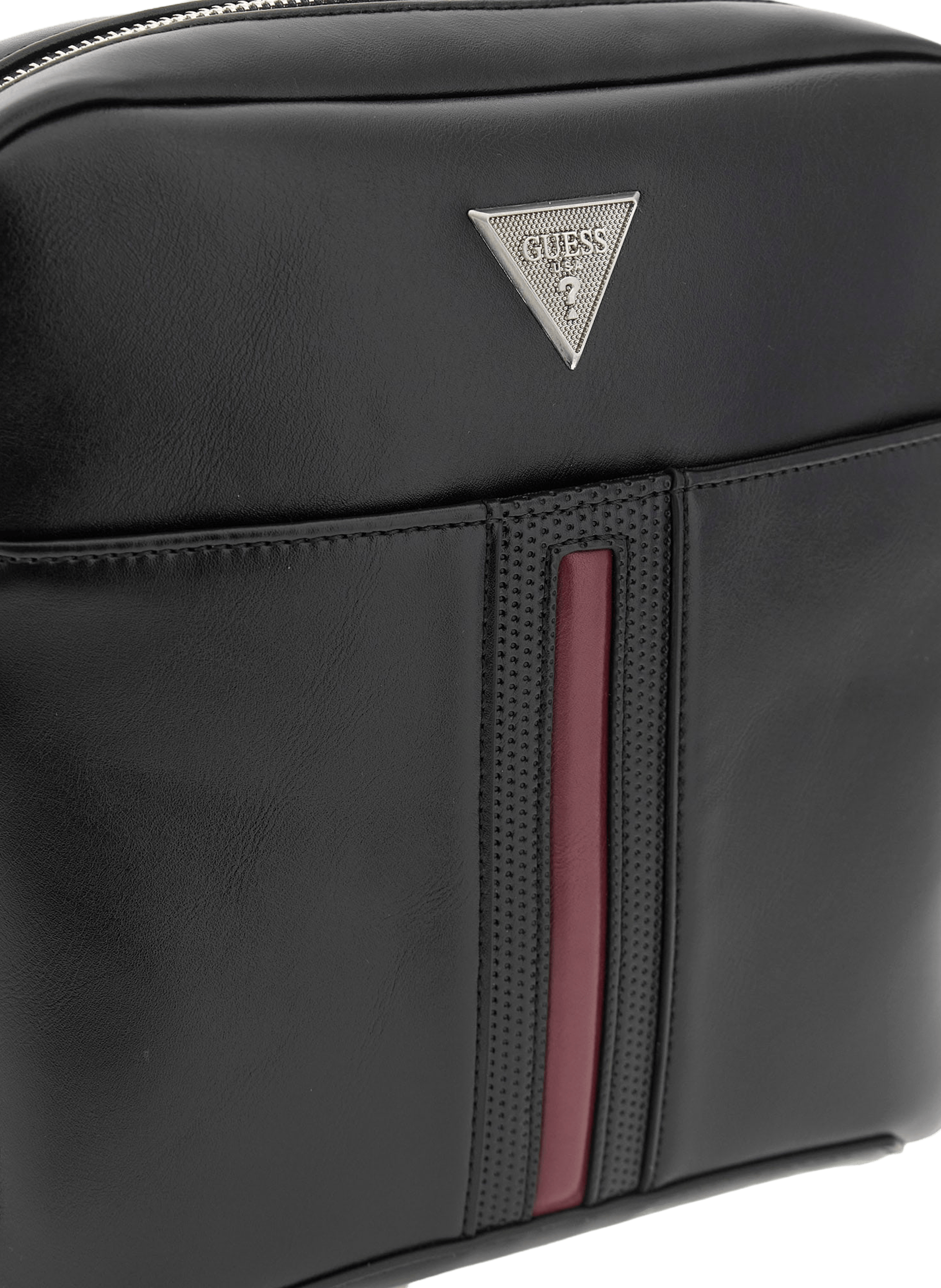 Faux leather crossbody bag GUESS Black